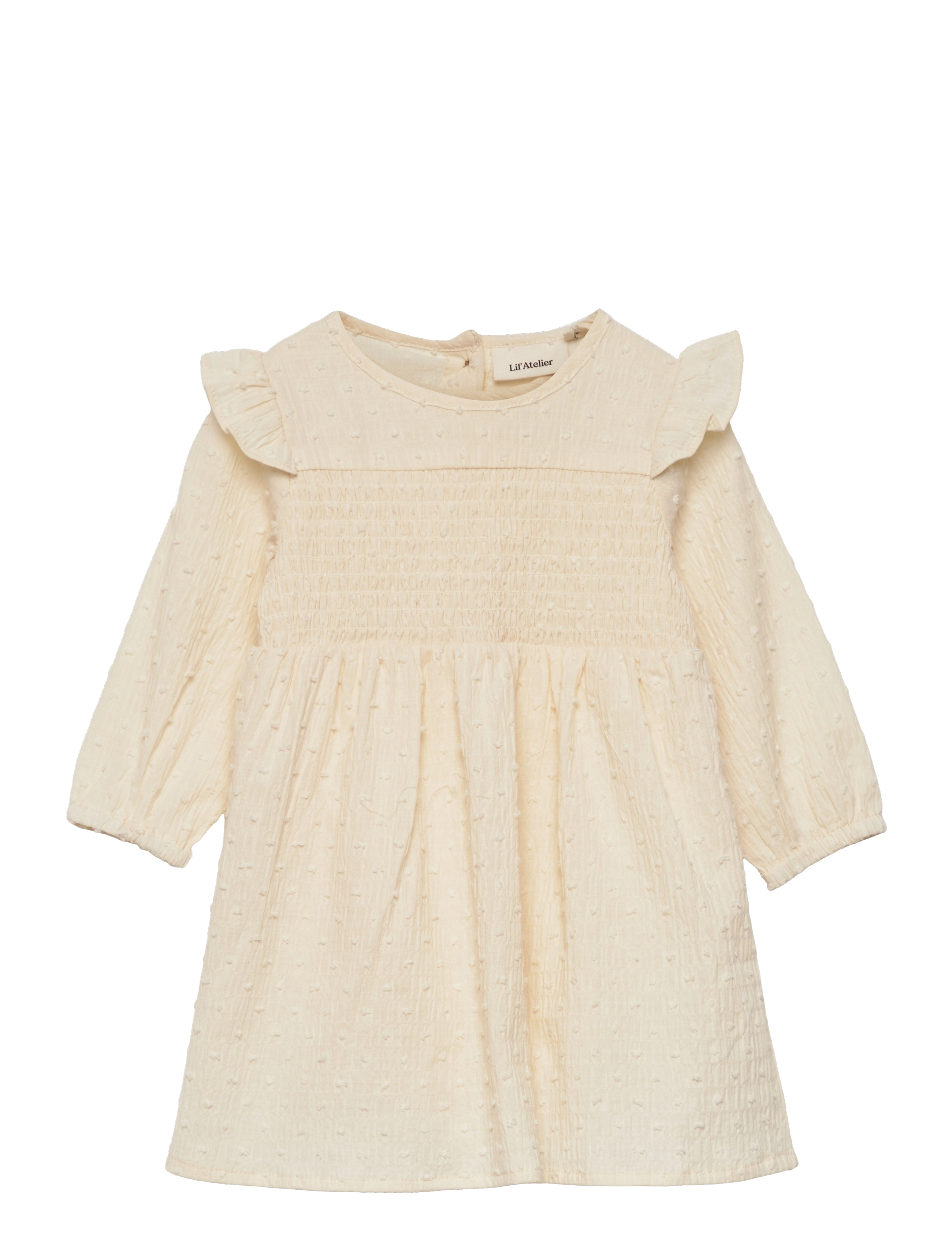 Lil'Atelier - NBFDAFNE LS BODY DRESS LIL - turtledove - 0