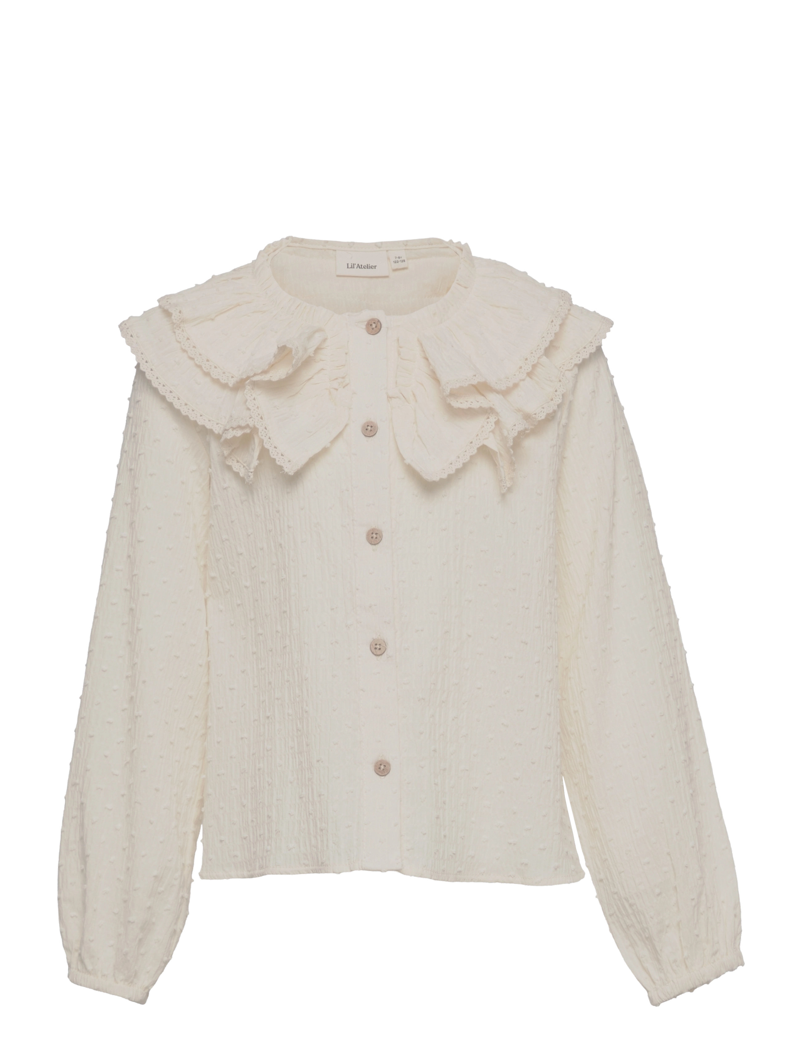 Lil'Atelier - NMFDAFNE LS LOOSE SHORT SHIRT LIL - turtledove - 0