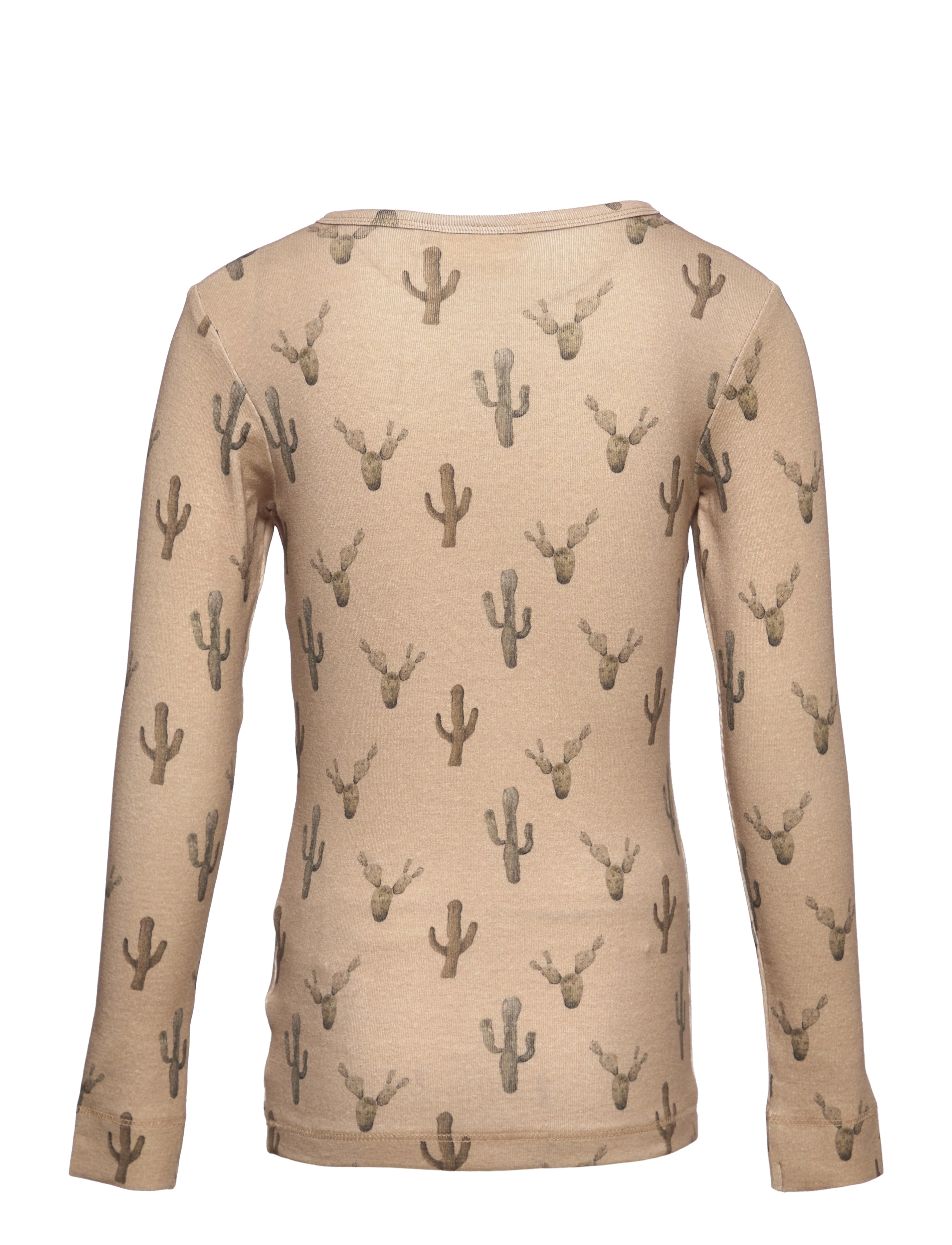 Lil'Atelier - NMMGEO LS SLIM TOP SP LIL - travertine - 1