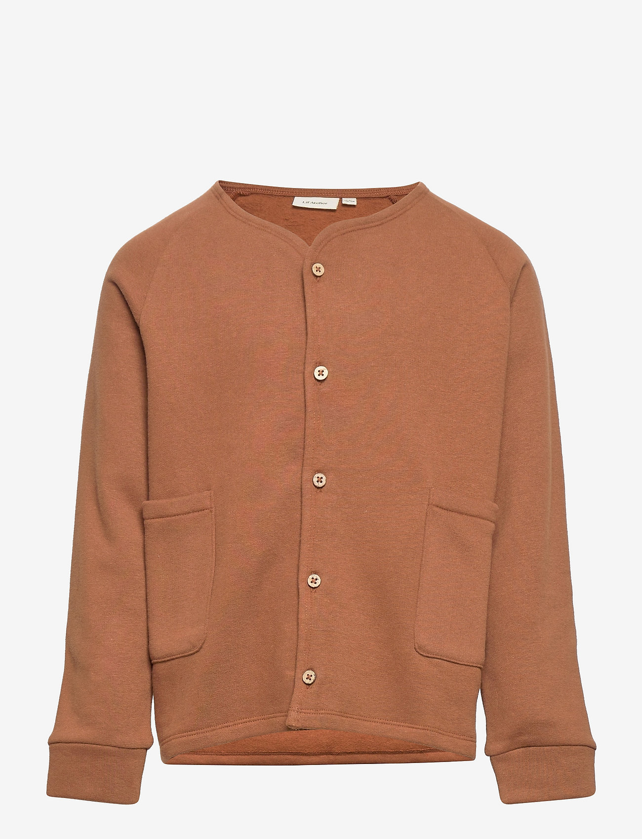Lil'Atelier - NMNELIPO LS LOOSE SWEAT CARD LIL - cambridge brown - 0