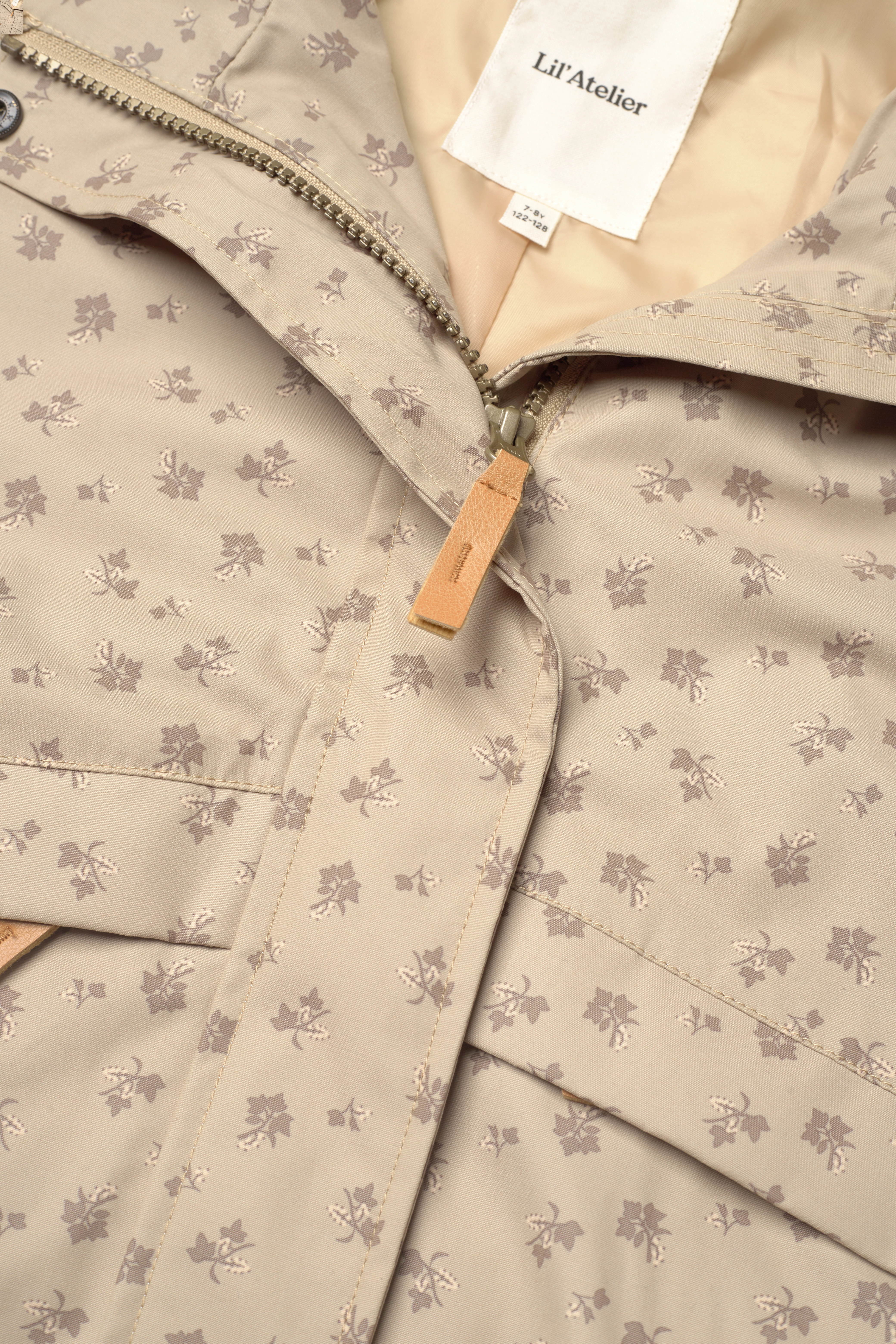 Lil'Atelier - NMFDAGNA LONG JACKET AOP FO LIL - travertine - 3