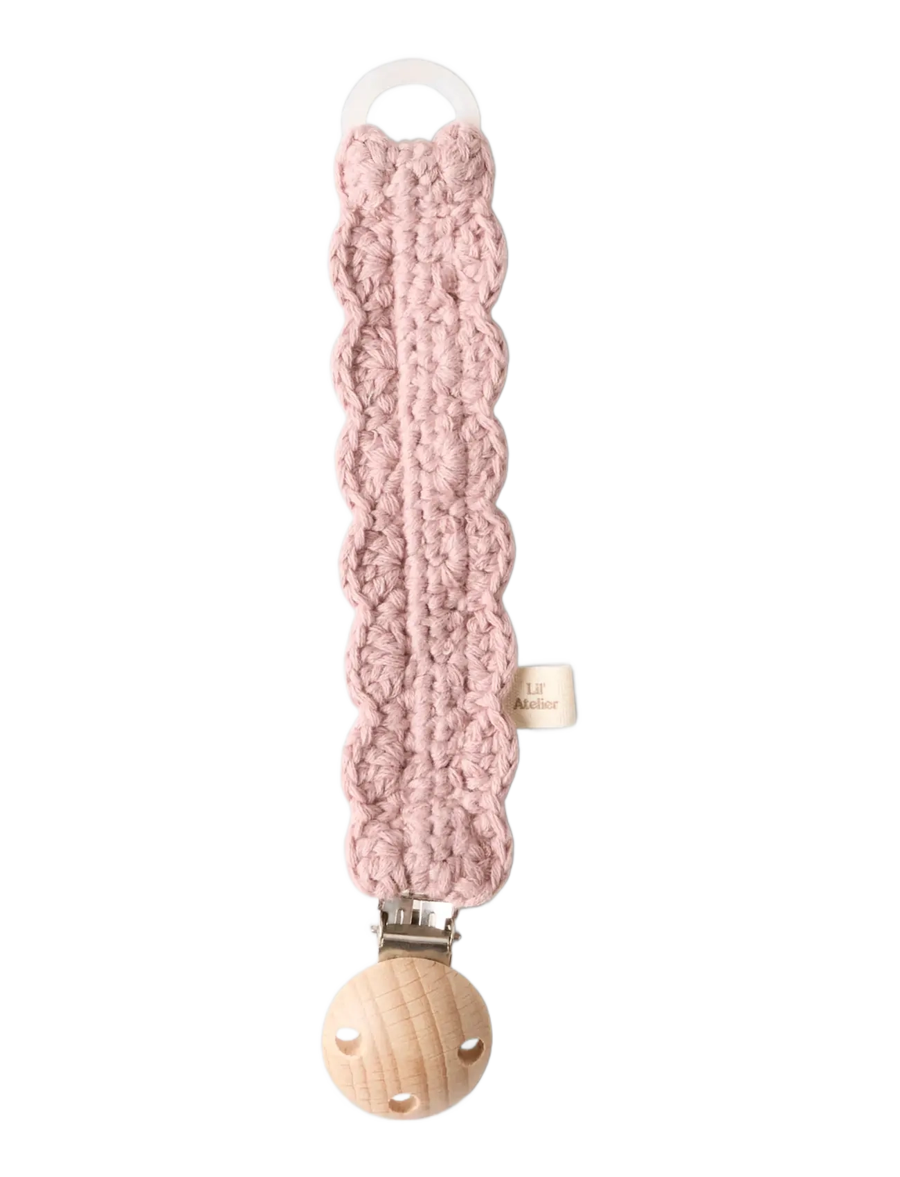 Lil'Atelier NBNLIMO CROCHET PACIFIER STRING LIL - Pacifiers & Accessories - ADOBE ROSE / pink/rose