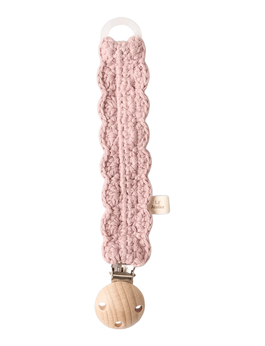 Lil'Atelier - NBNLIMO CROCHET PACIFIER STRING LIL - suttesnore - adobe rose - 0