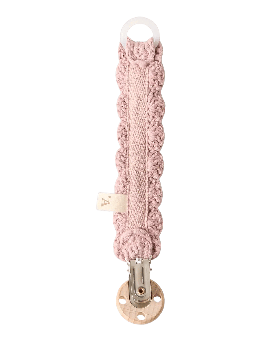 Lil'Atelier - NBNLIMO CROCHET PACIFIER STRING LIL - suttesnore - adobe rose - 1