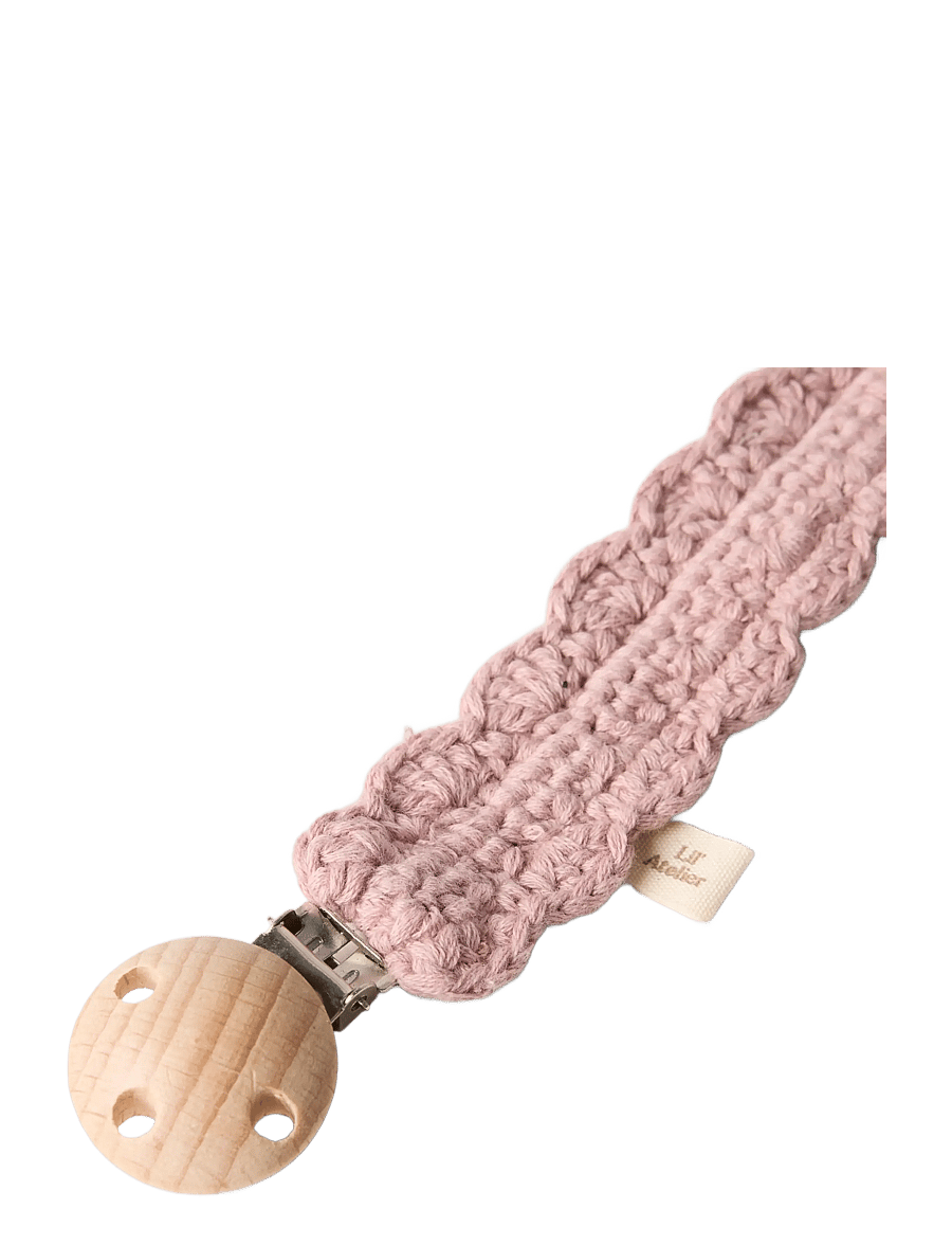 Lil'Atelier - NBNLIMO CROCHET PACIFIER STRING LIL - suttesnore - adobe rose - 2