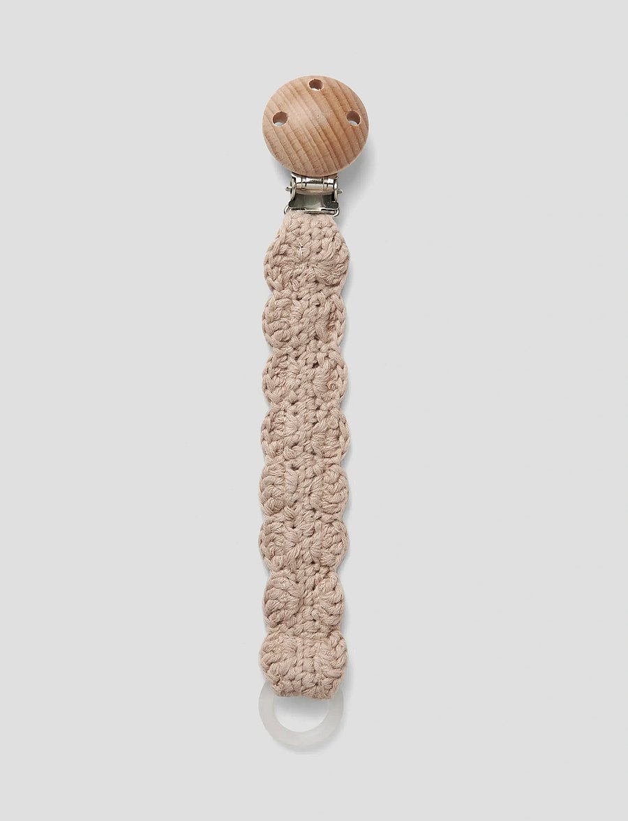 Lil'Atelier - NBNLIMO CROCHET PACIFIER STRING LIL - oxford tan - 0
