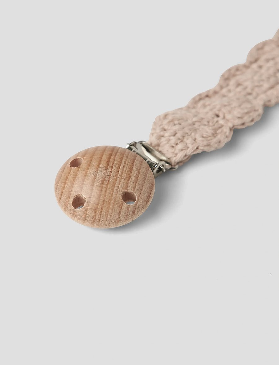 Lil'Atelier - NBNLIMO CROCHET PACIFIER STRING LIL - oxford tan - 3