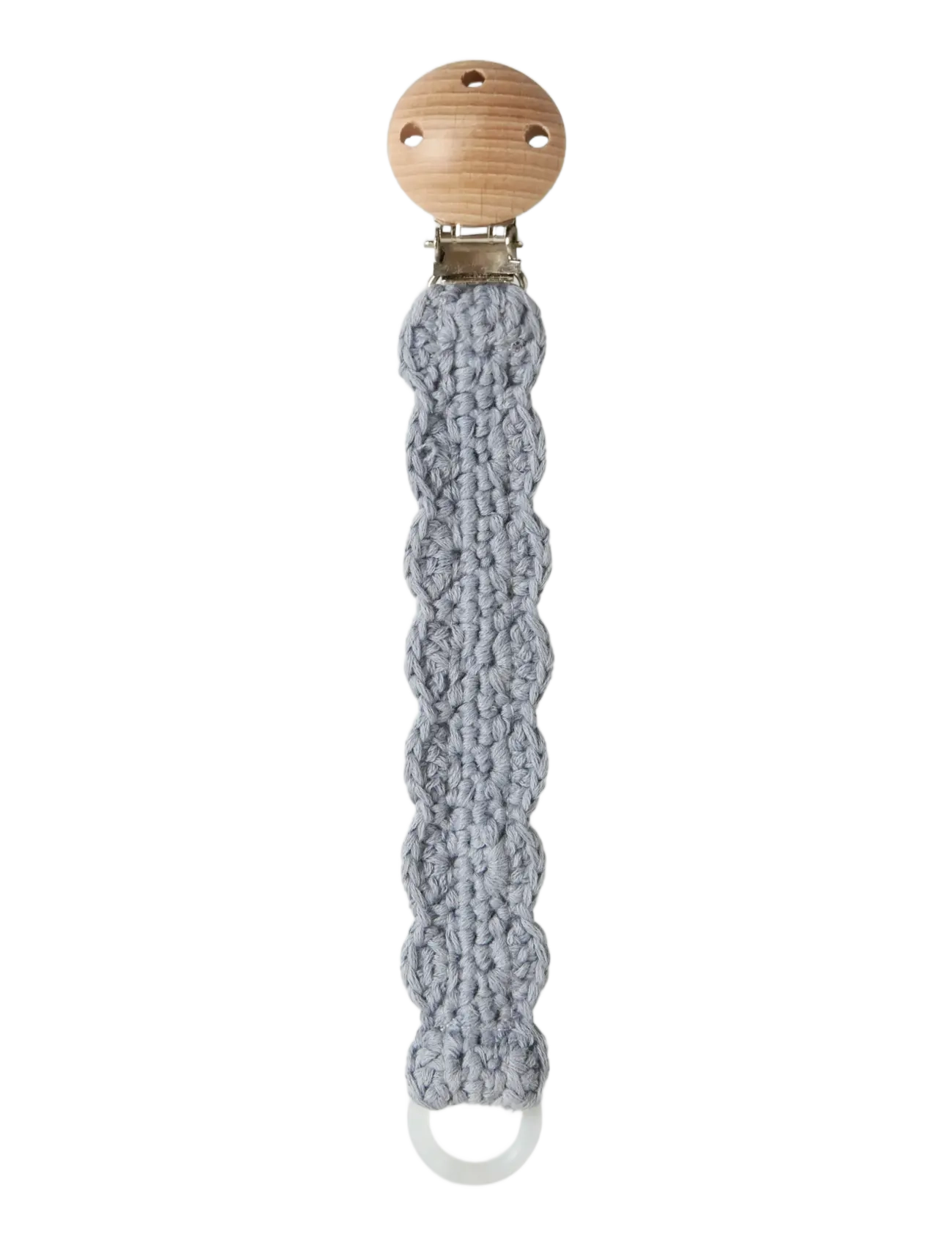 Lil'Atelier NBNLIMO CROCHET PACIFIER STRING LIL - Pacifiers & Accessories - TRADEWINDS / silver