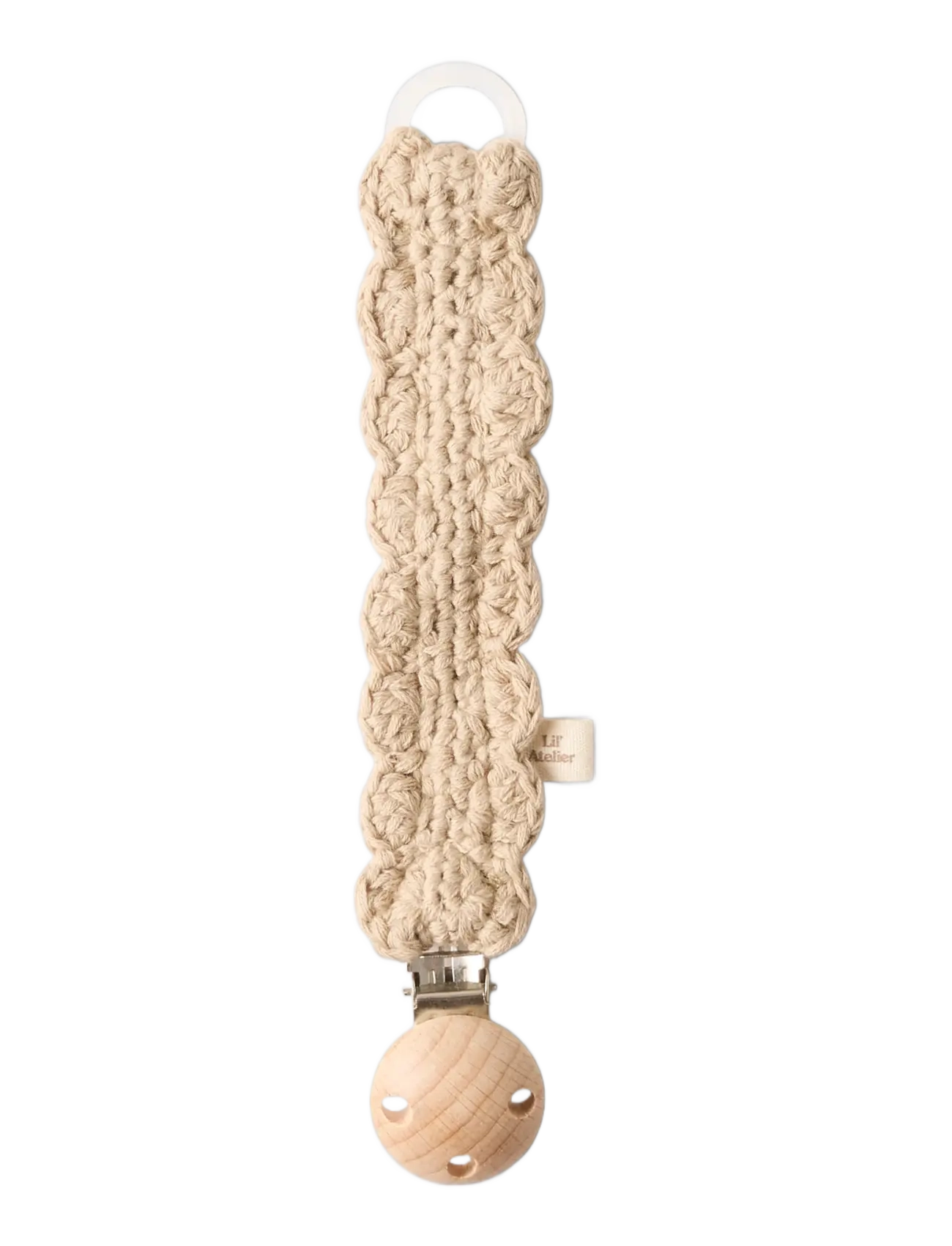 Lil'Atelier NBNLIMO CROCHET PACIFIER STRING LIL - Beebitooted - WHITE PEPPER / beige