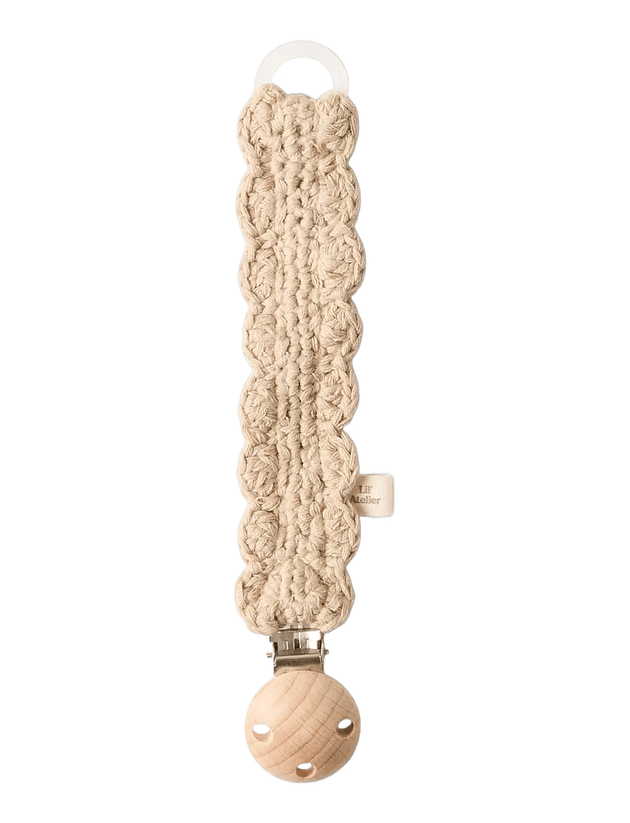 Lil'Atelier - NBNLIMO CROCHET PACIFIER STRING LIL - white pepper - 0