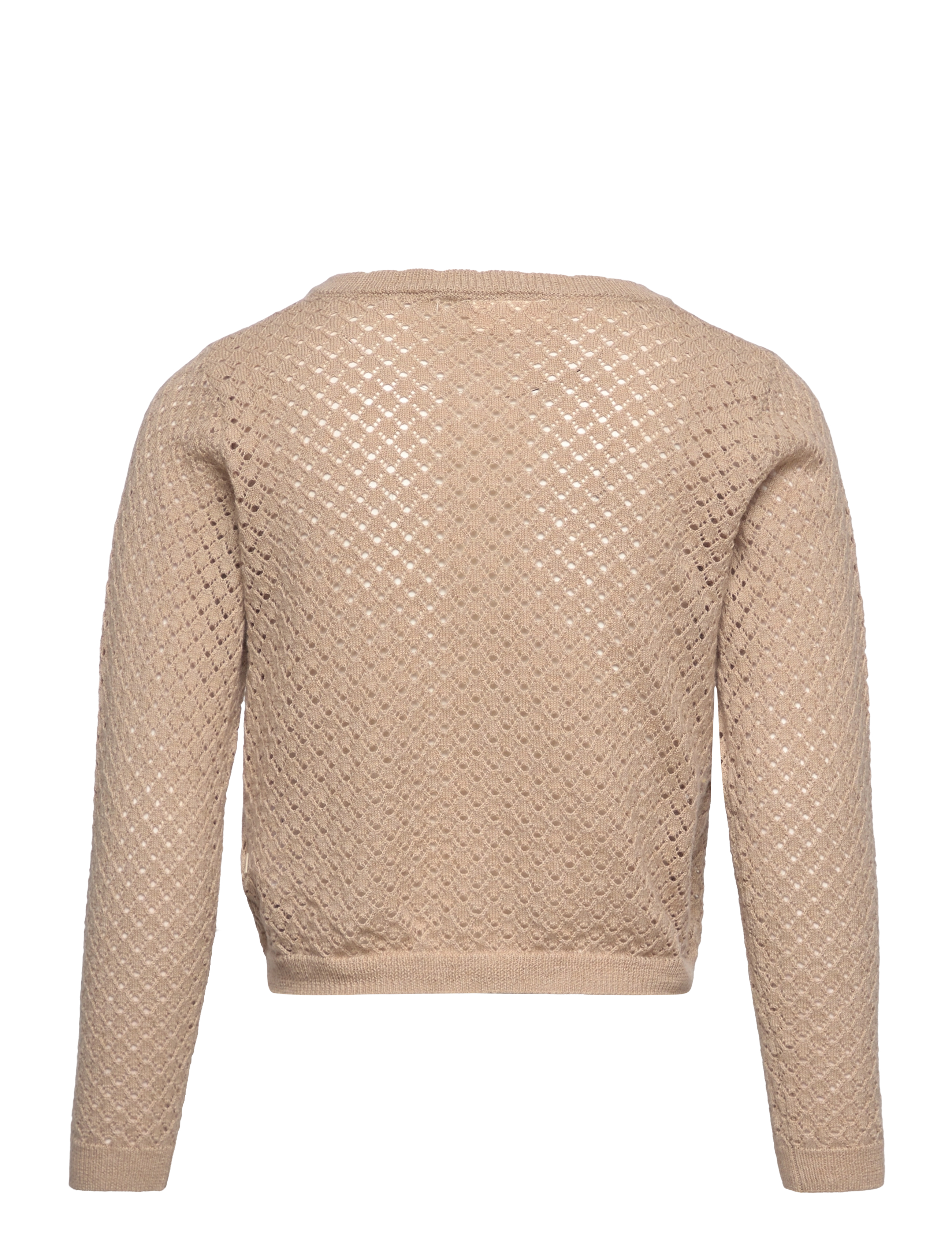 Lil'Atelier - NMFLEAF LS SHORT KNIT CARD LIL - humus - 1