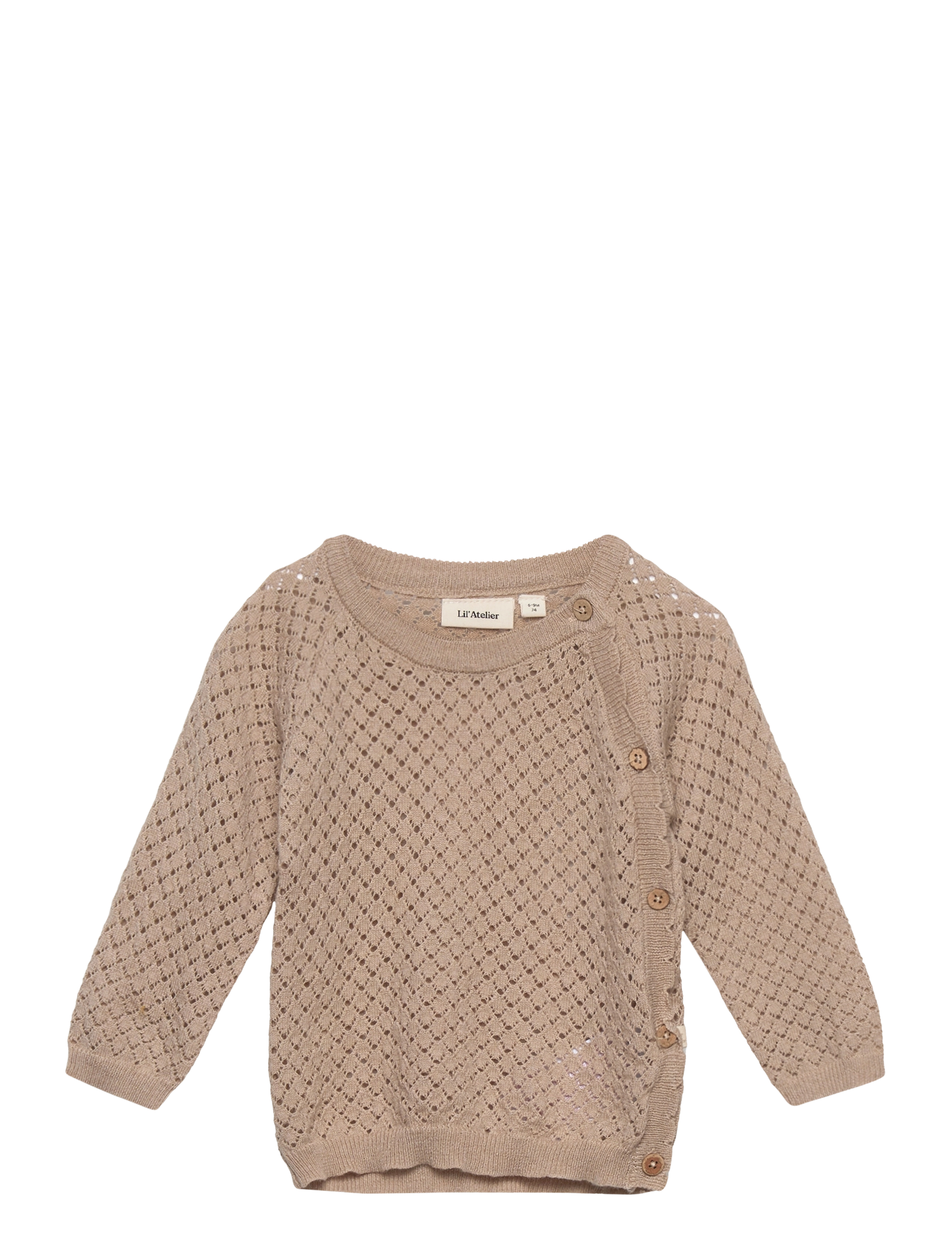 Lil'Atelier - NBFLEAF LS WRAP KNIT LIL - humus - 0