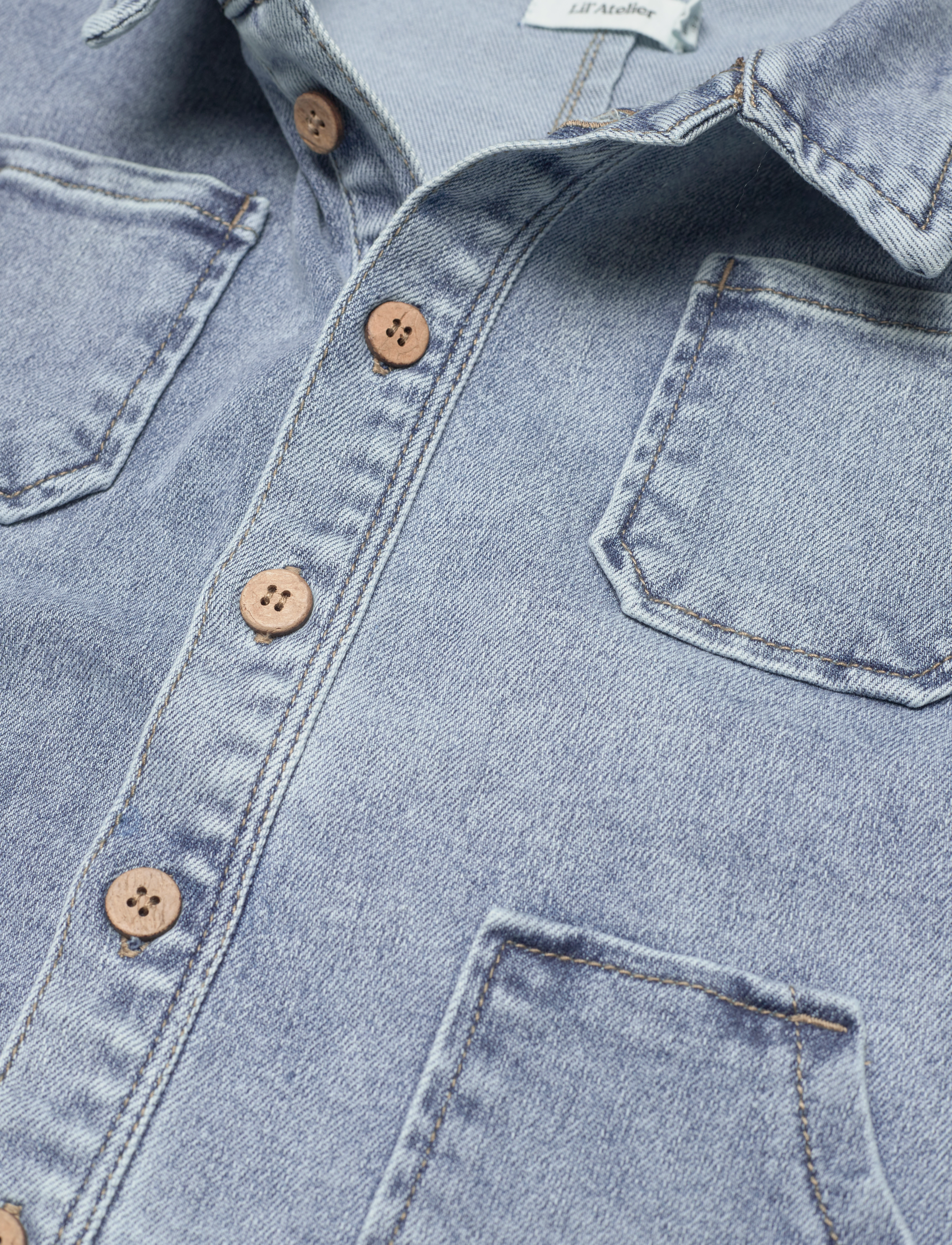 Lil'Atelier - NMMLAGUN DNMETEMS 2720 LOOSE SHIRT LIL - medium blue denim - 3