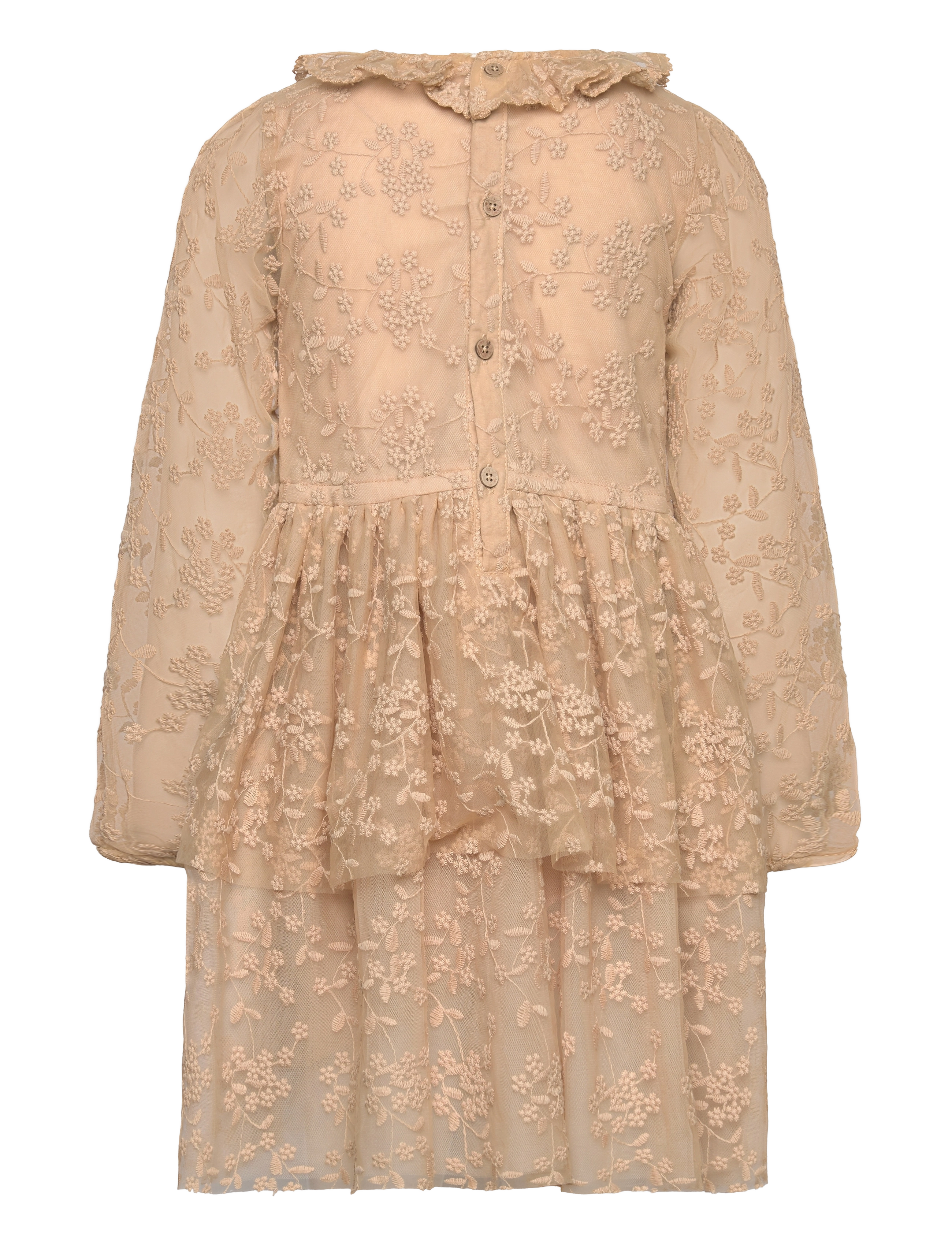 Lil'Atelier - NMFROA LS TULLE DRESS LIL - warm sand - 1