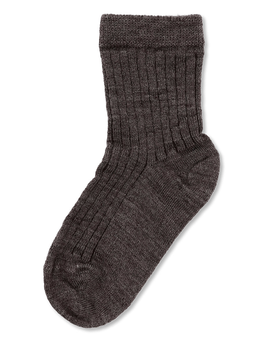 Lil'Atelier - NMNRAKEL NIL WO/PO SOCK LIL - strumpor - sepia tint - 0