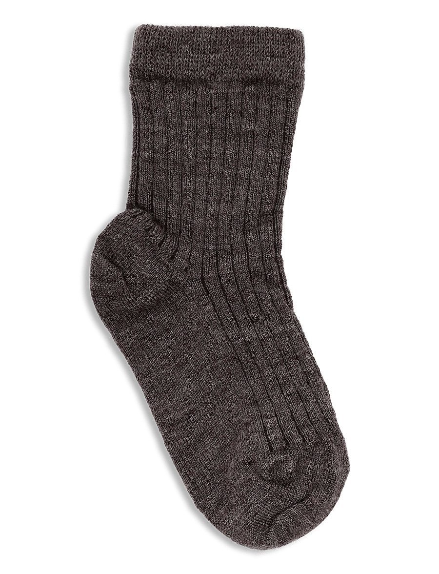 Lil'Atelier - NMNRAKEL NIL WO/PO SOCK LIL - strumpor - sepia tint - 1