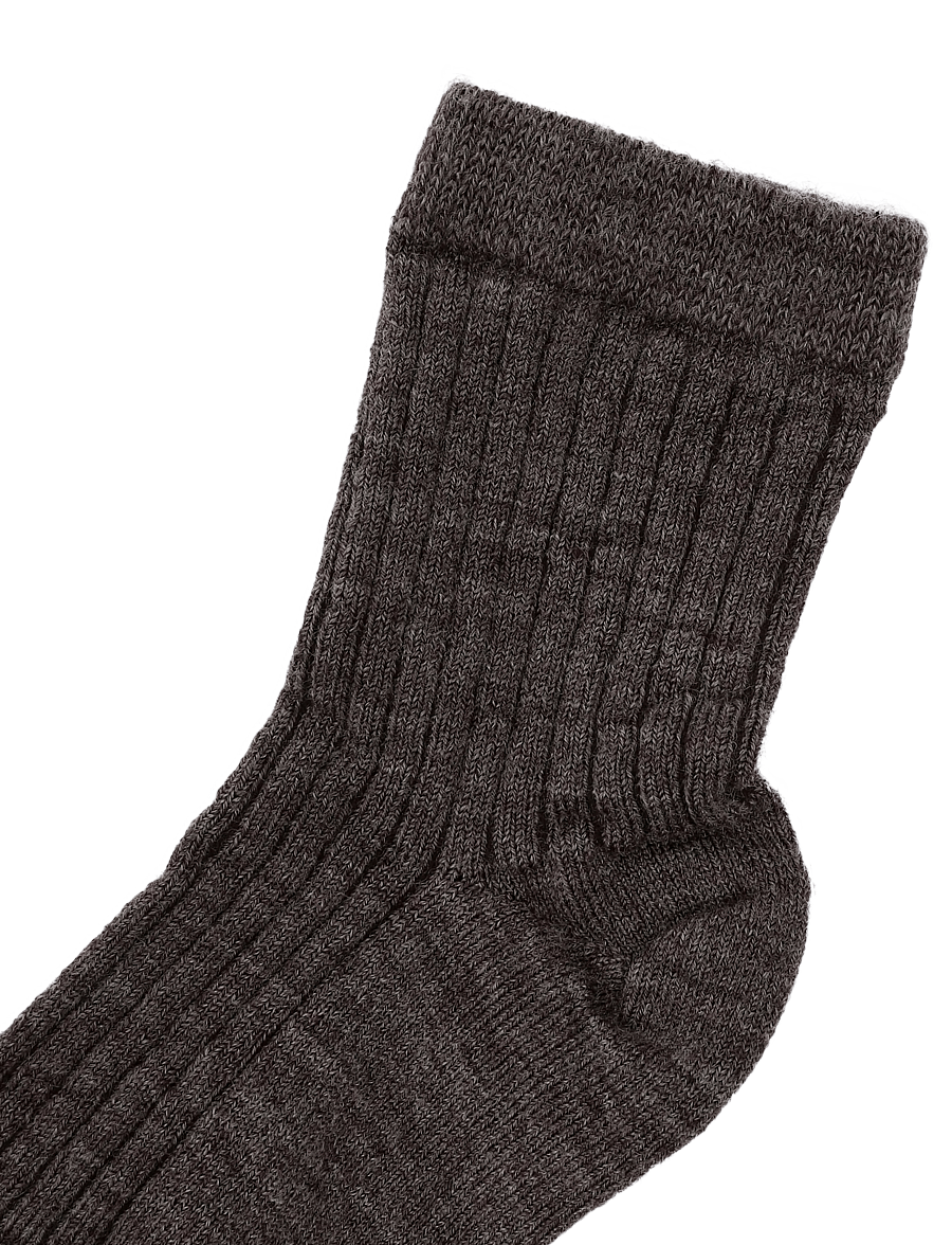 Lil'Atelier - NMNRAKEL NIL WO/PO SOCK LIL - strumpor - sepia tint - 2