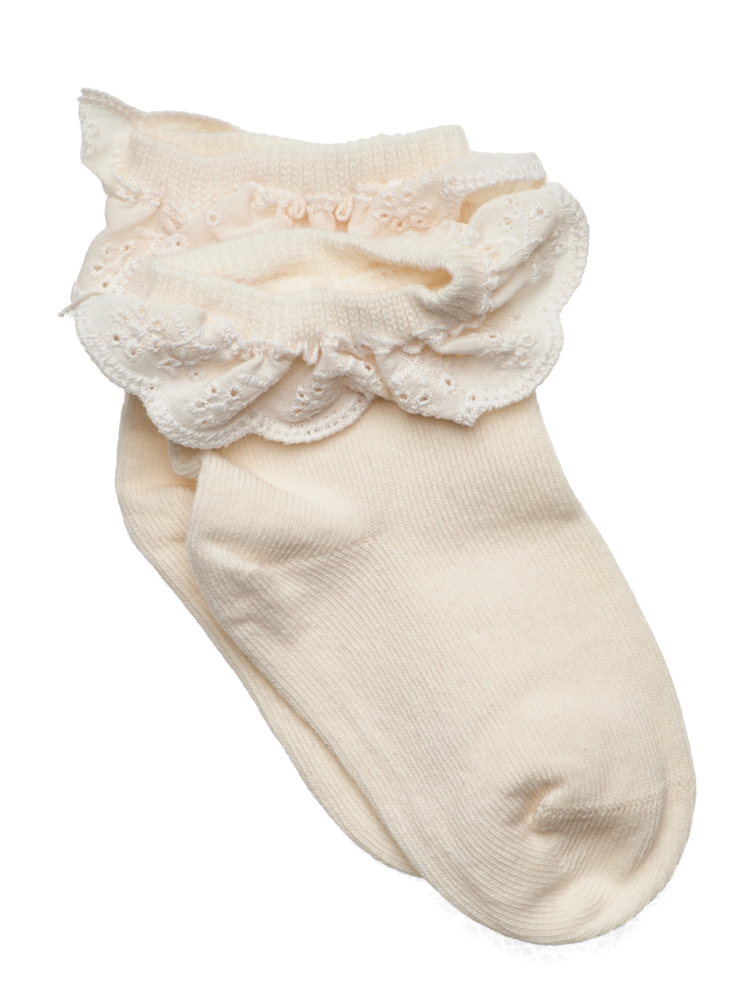Lil'Atelier Nbfdertrud Sock Lil, 50-56, White, Sokker & Strømpebukser > Sokker, Børn