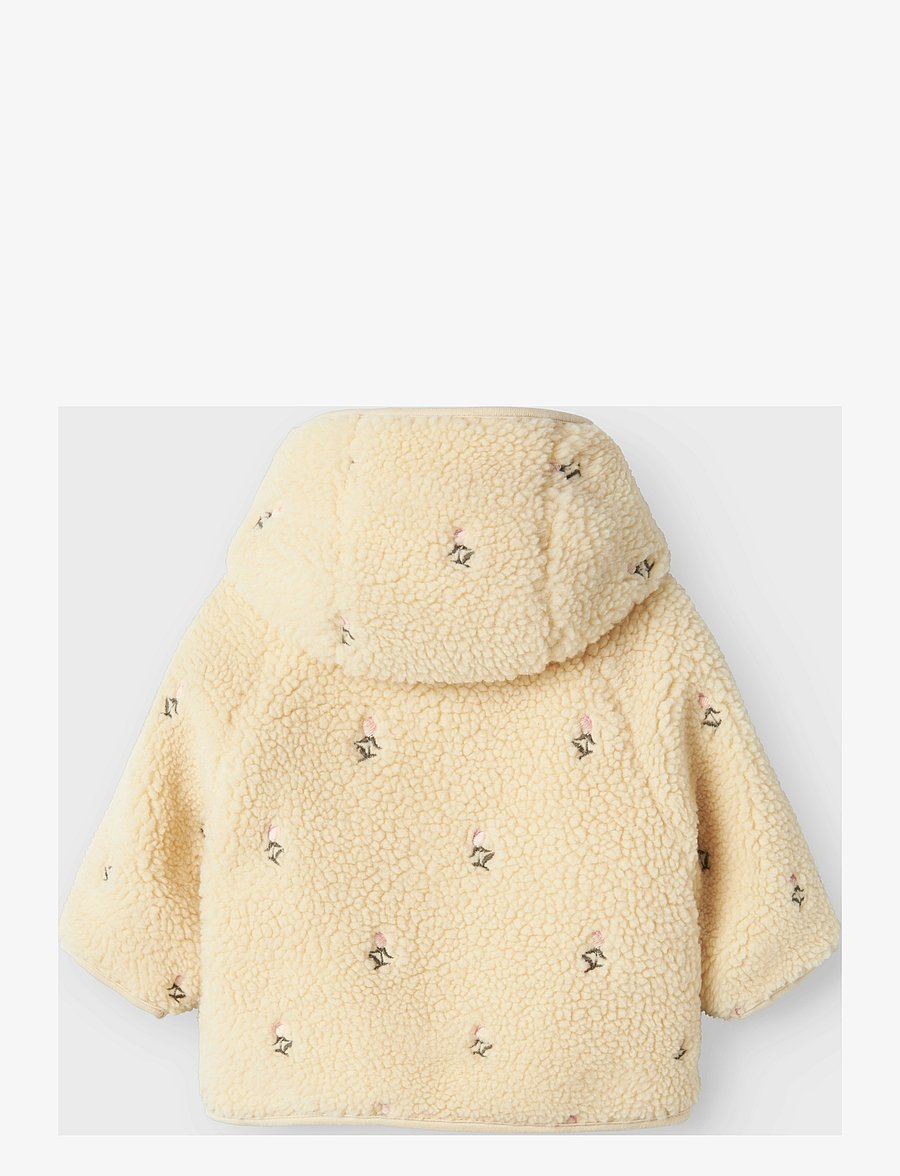 Lil'Atelier - NBFNALO LOOSE SHERPA JACKET LIL - fliisjakid - bleached sand - 2