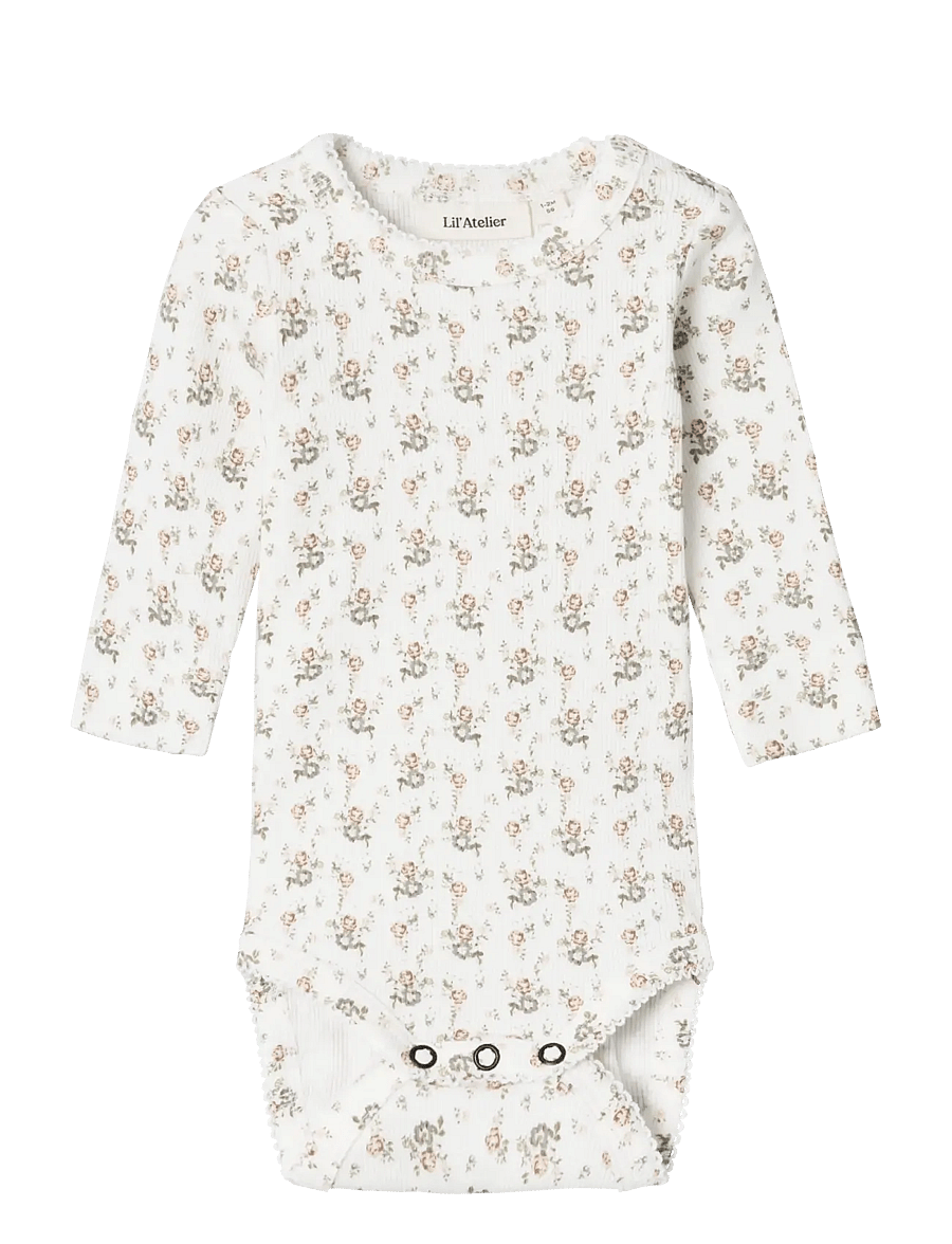 Lil'Atelier - NBFGAGO LS SLIM BODY LIL NOOS - langärmelige bodys - coconut milk - 1