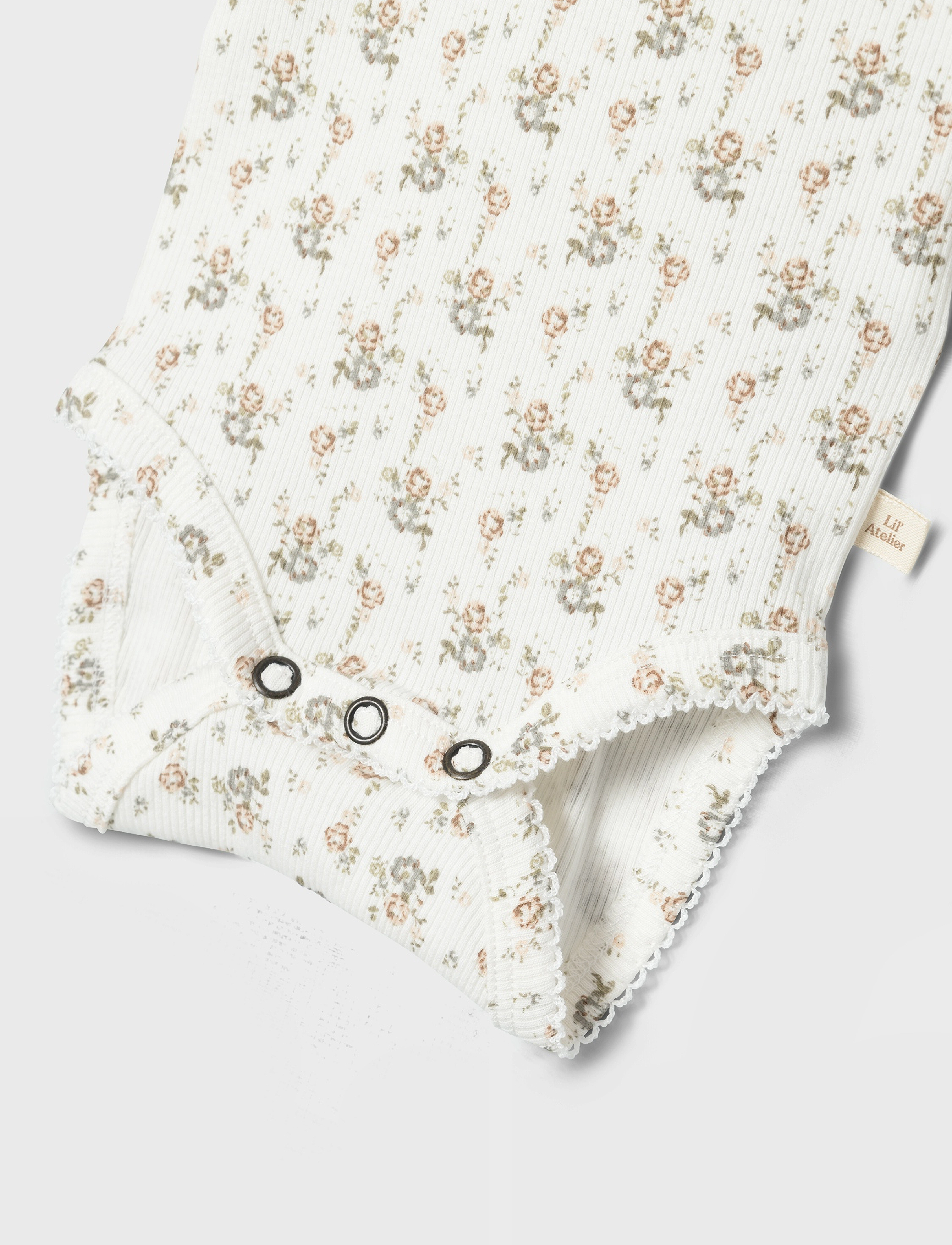 Lil'Atelier - NBFGAGO LS SLIM BODY LIL NOOS - pikkade varrukatega bodid - coconut milk - 3