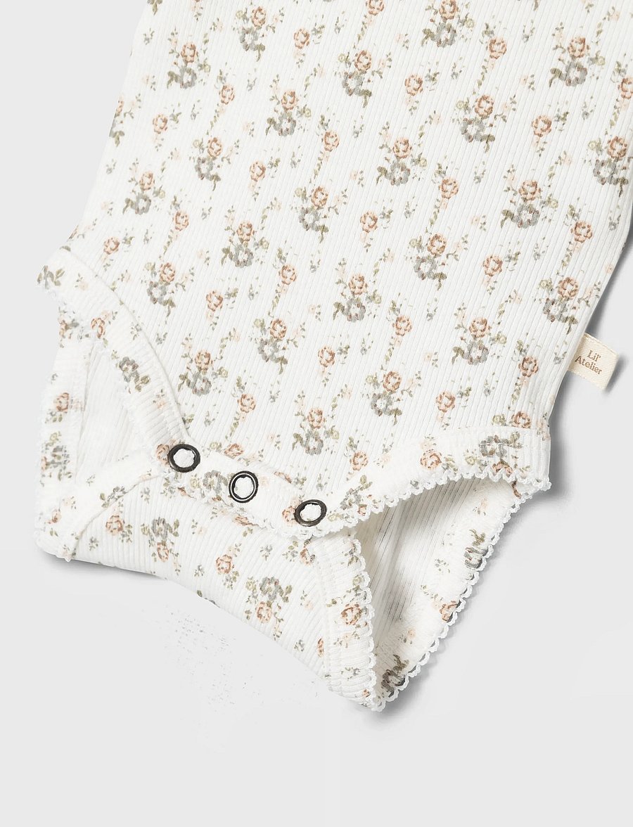 Lil'Atelier - NBFGAGO LS SLIM BODY LIL NOOS - langärmelige bodys - coconut milk - 4