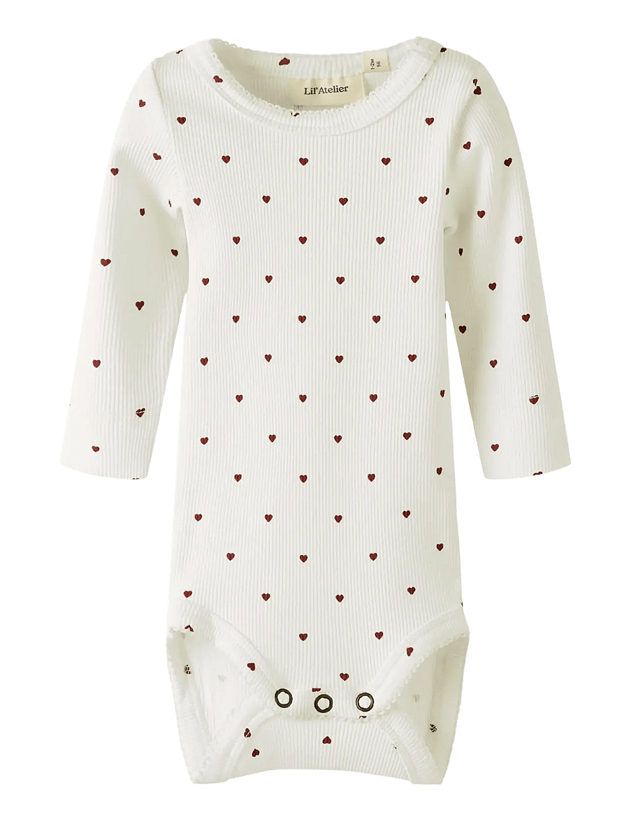 Lil'Atelier - NBFGAGO LS SLIM BODY LIL NOOS - pikkade varrukatega bodid - coconut milk - 1