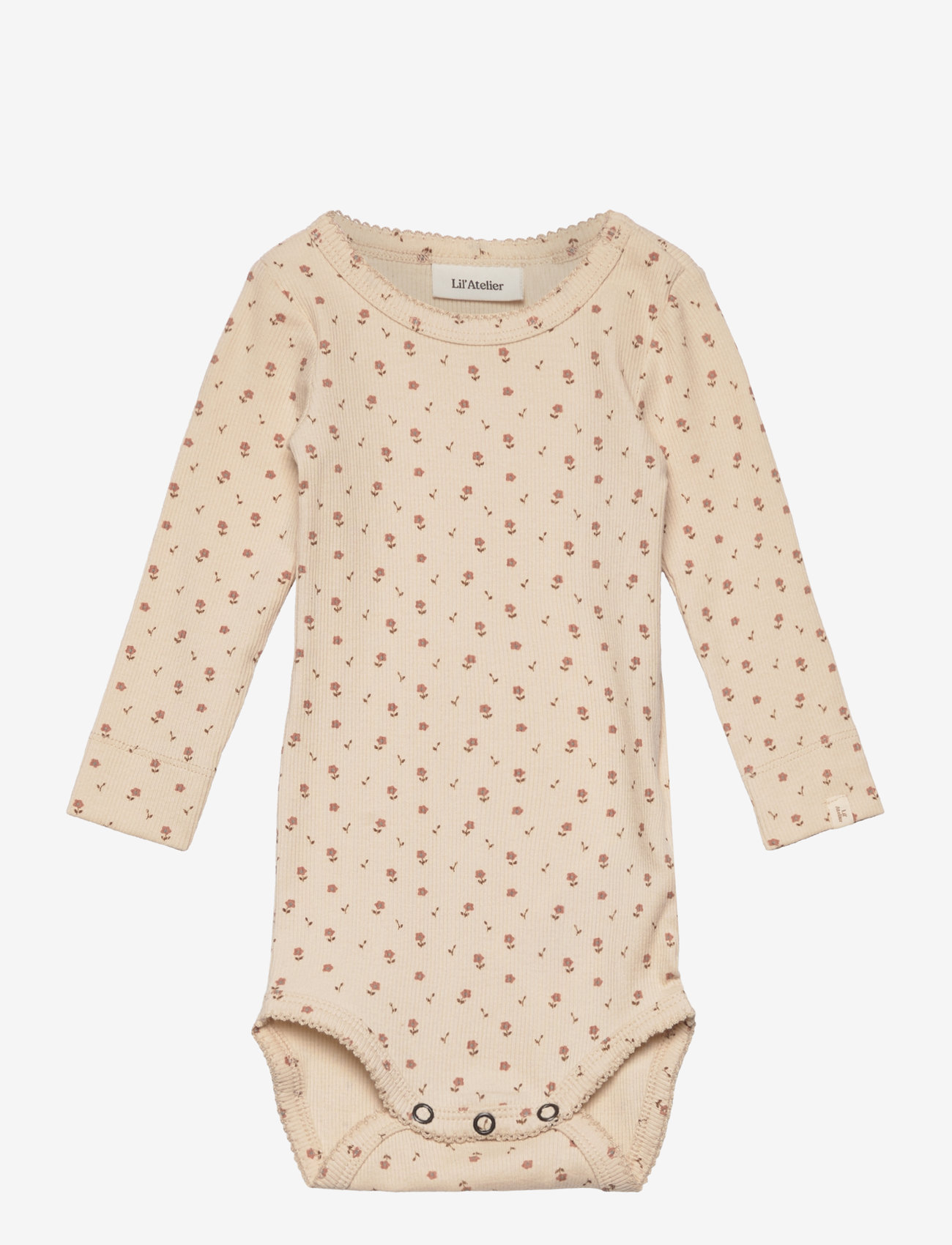 Lil'Atelier - NBFGAGO LS SLIM BODY LIL NOOS - long-sleeved bodies - fog - 0