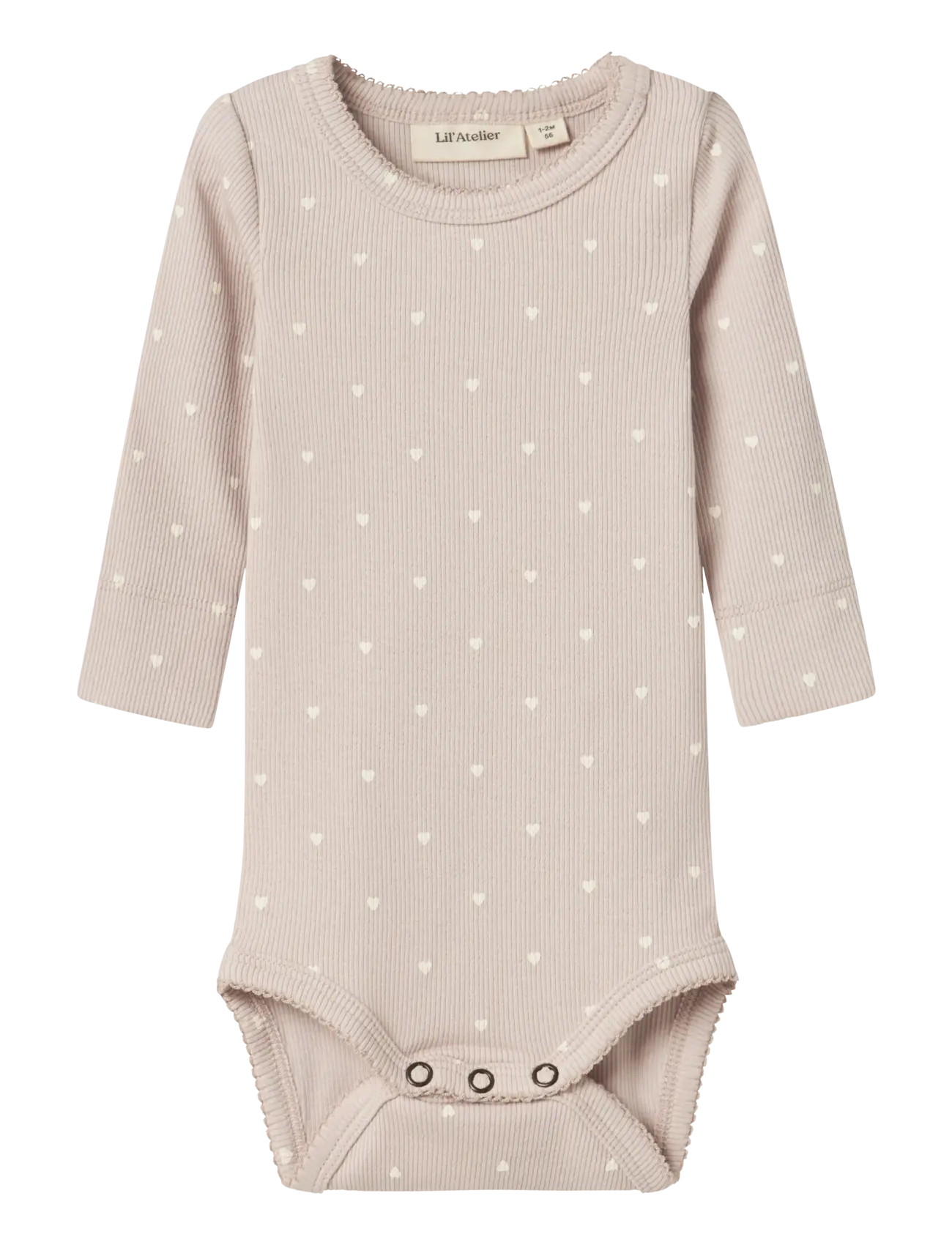 Lil'Atelier - NBFGAGO LS SLIM BODY LIL NOOS - rompers met lange mouwen - gray morn - 0