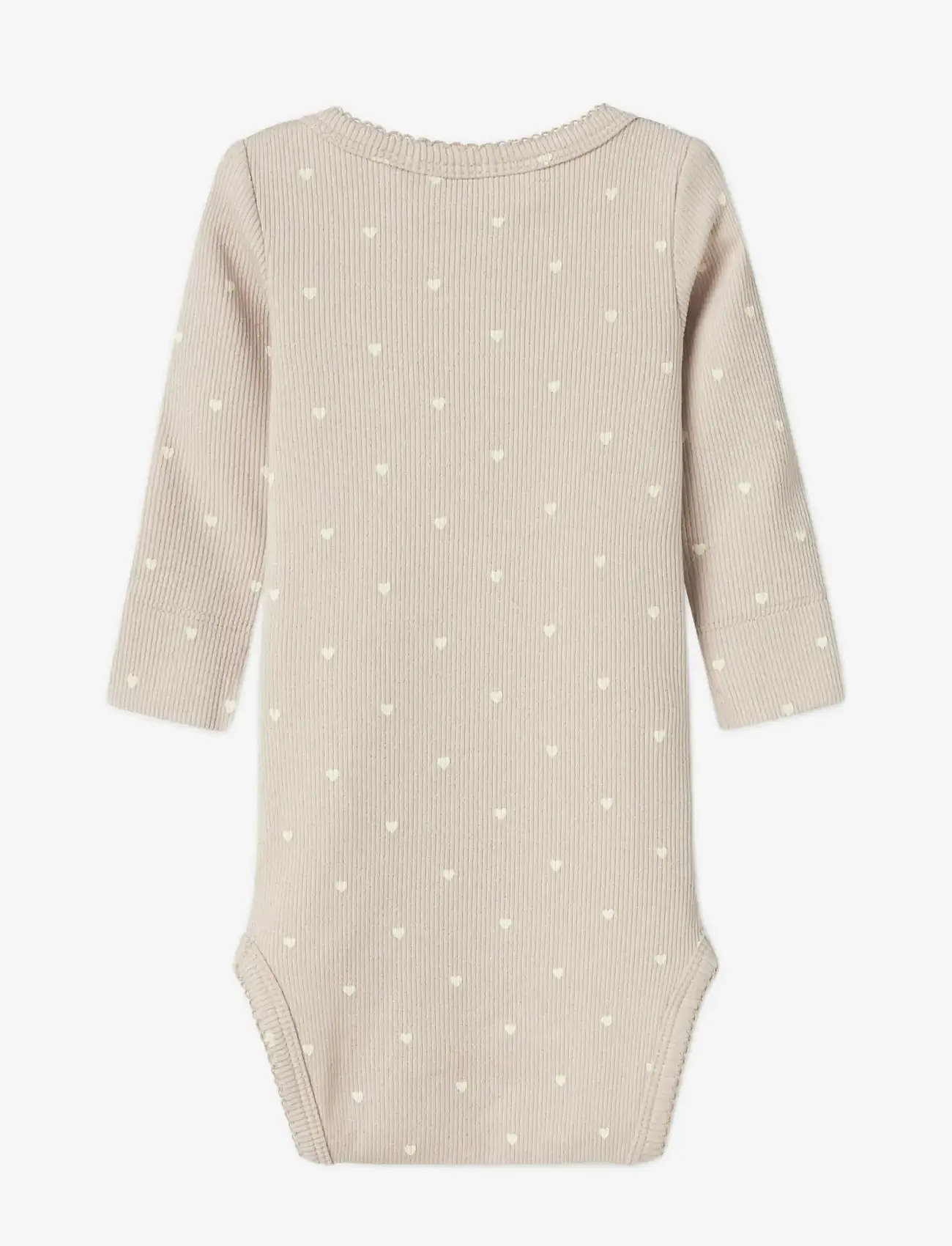 Lil'Atelier - NBFGAGO LS SLIM BODY LIL NOOS - langærmede bodyer - gray morn - 1
