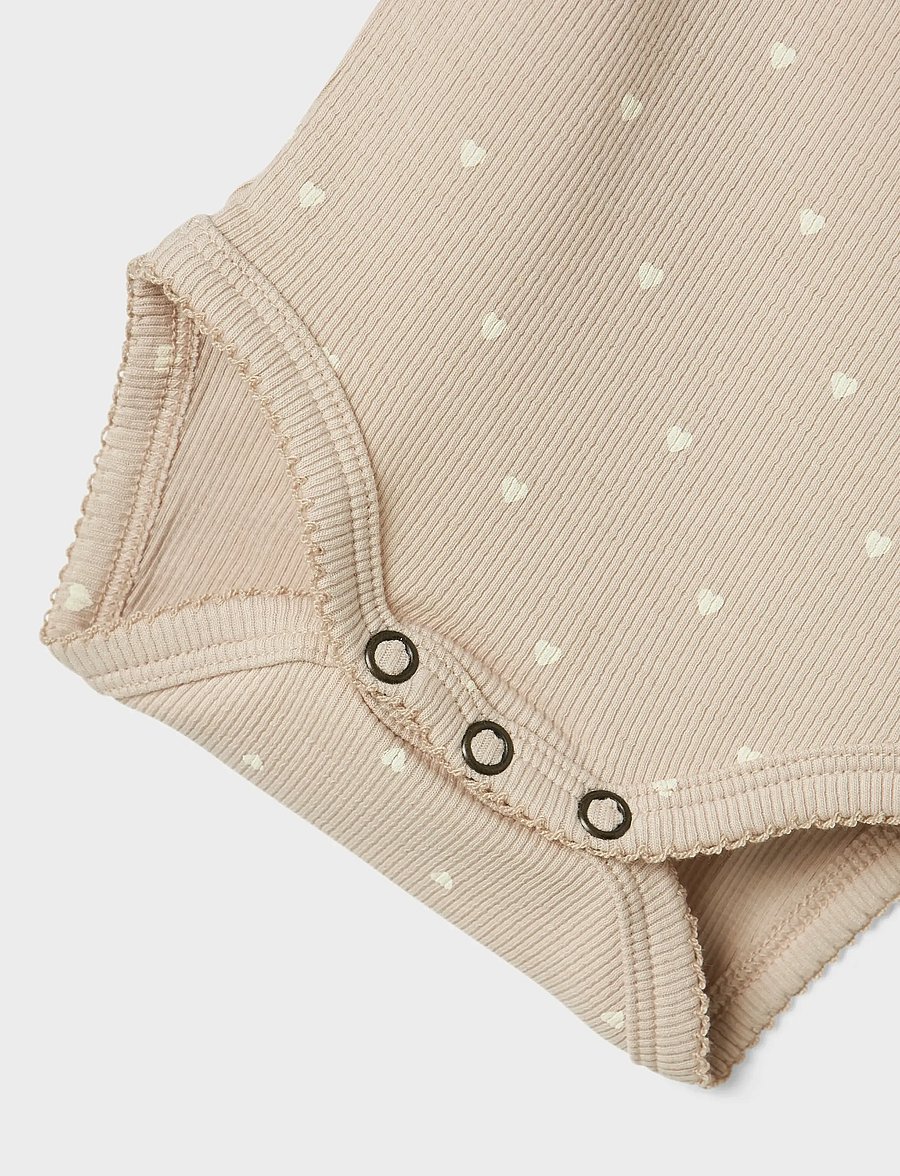Lil'Atelier - NBFGAGO LS SLIM BODY LIL NOOS - pikkade varrukatega bodid - gray morn - 4