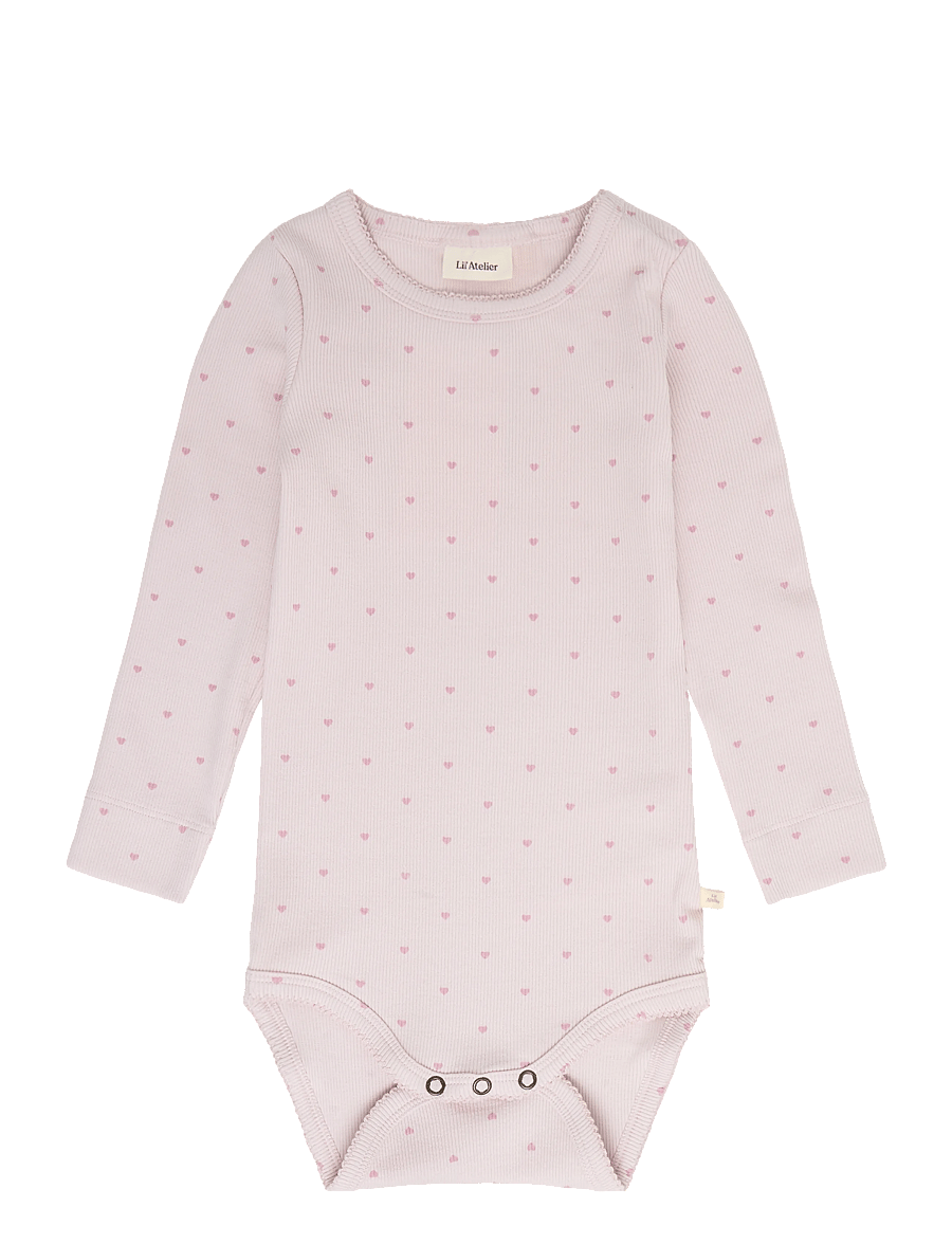 Lil'Atelier - NBFGAGO LS SLIM BODY LIL NOOS - pikkade varrukatega bodid - hushed violet - 0