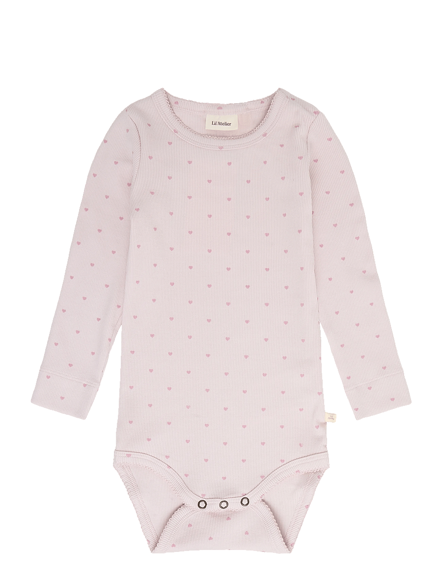 Lil'Atelier - NBFGAGO LS SLIM BODY LIL NOOS - pikkade varrukatega bodid - hushed violet - 2