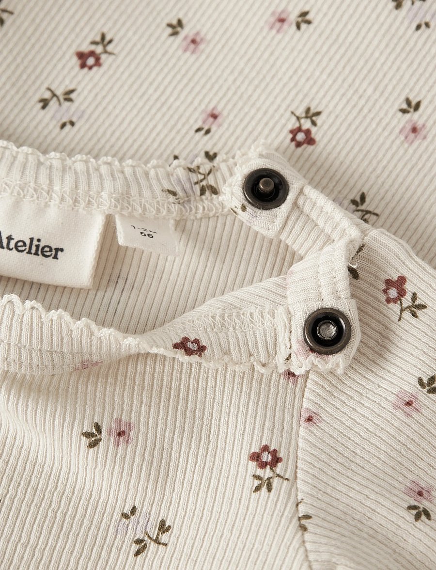 Lil'Atelier - NBFGAGO LS SLIM BODY LIL NOOS - pikkade varrukatega bodid - turtledove - 2