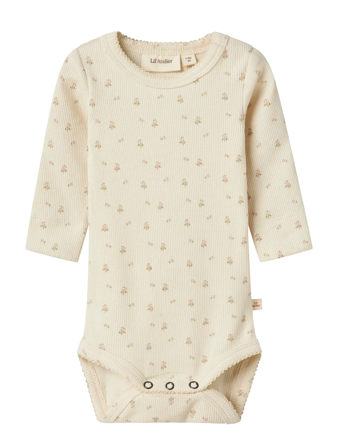 Lil'Atelier - NBFGAGO LS SLIM BODY LIL NOOS - langärmelige bodys - turtledove - 0