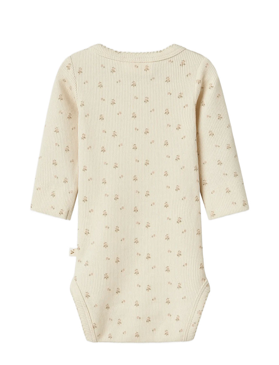 Lil'Atelier - NBFGAGO LS SLIM BODY LIL NOOS - langärmelige bodys - turtledove - 1