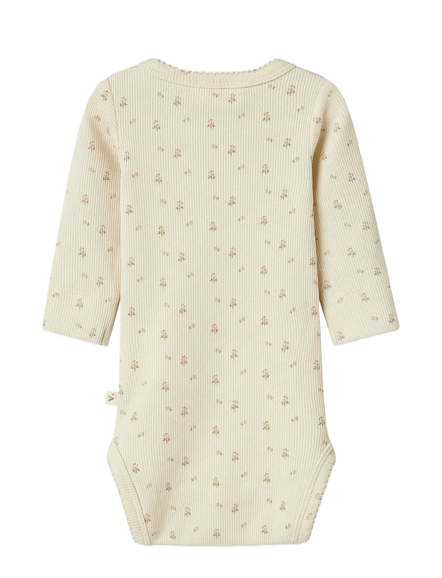 Lil'Atelier - NBFGAGO LS SLIM BODY LIL NOOS - pikkade varrukatega bodid - turtledove - 1
