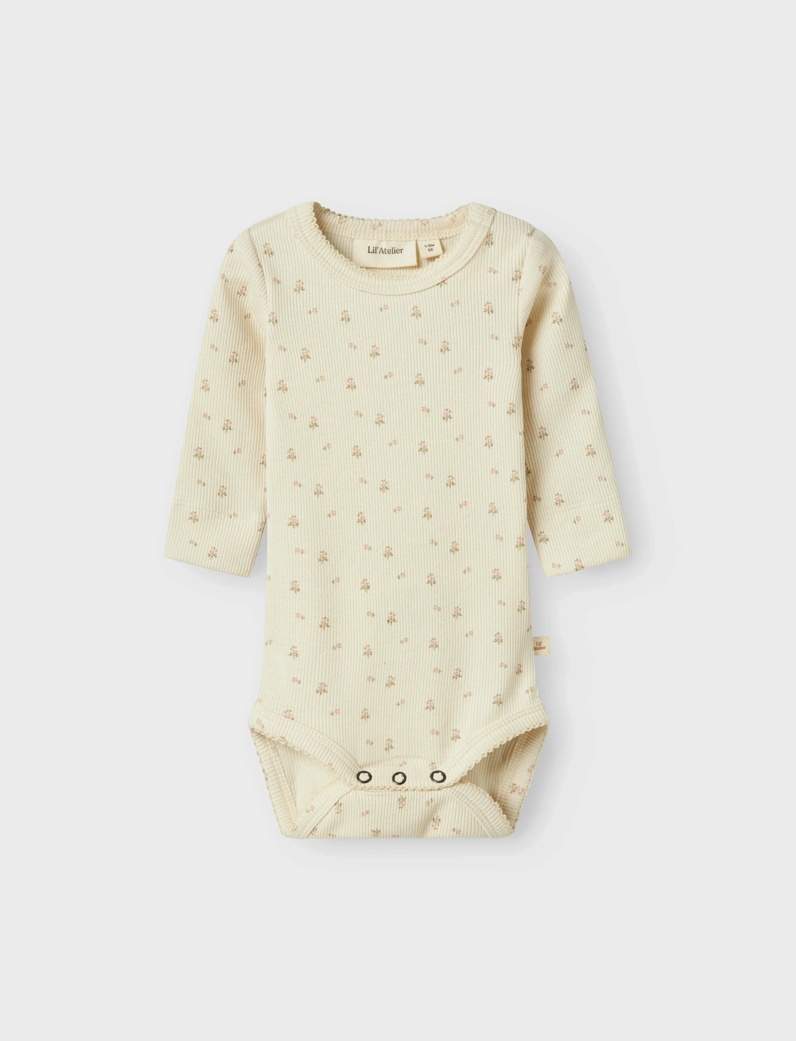 Lil'Atelier - NBFGAGO LS SLIM BODY LIL NOOS - langærmede bodyer - turtledove - 2
