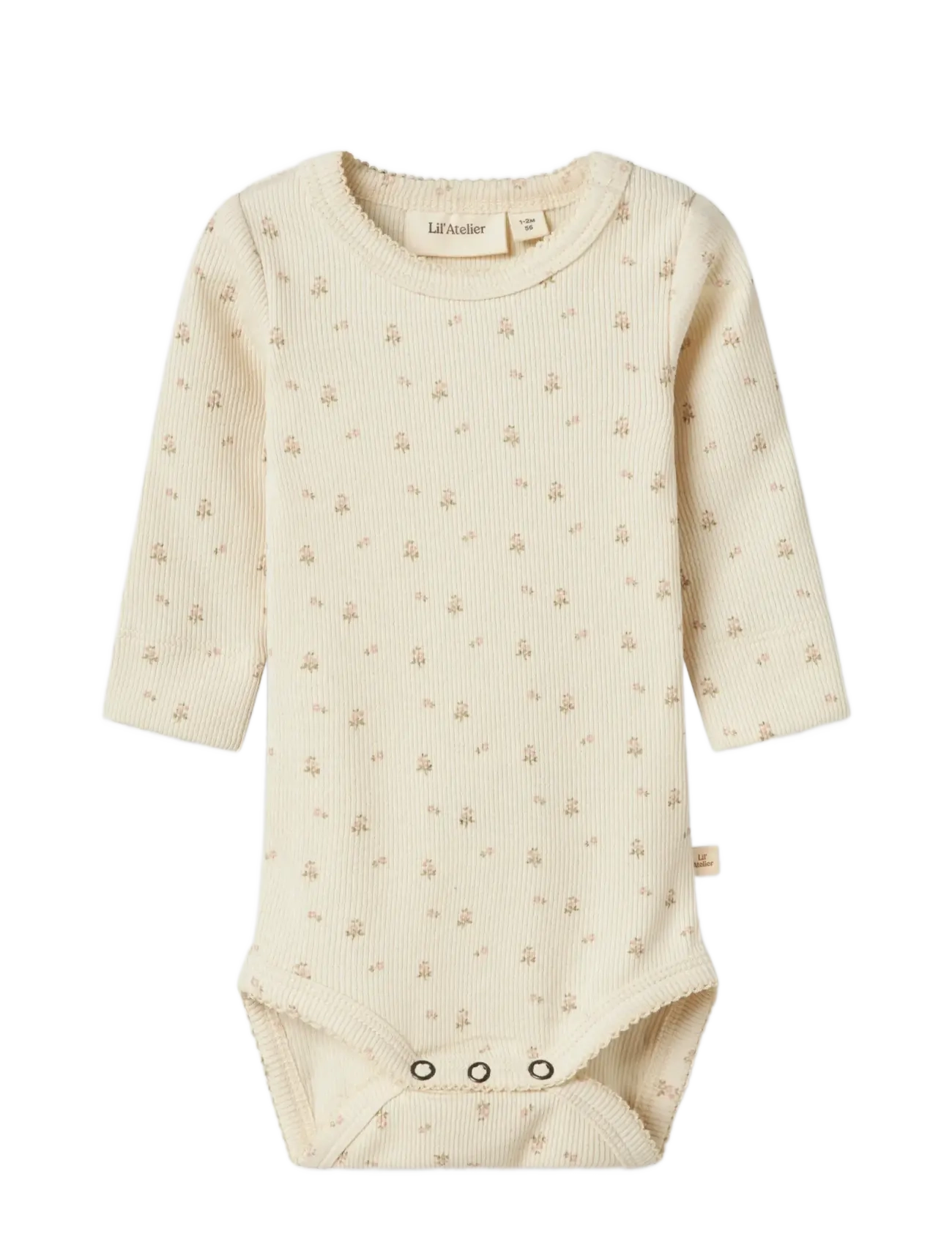 Lil'Atelier - NBFGAGO LS SLIM BODY LIL NOOS - langärmelige bodys - turtledove - 2