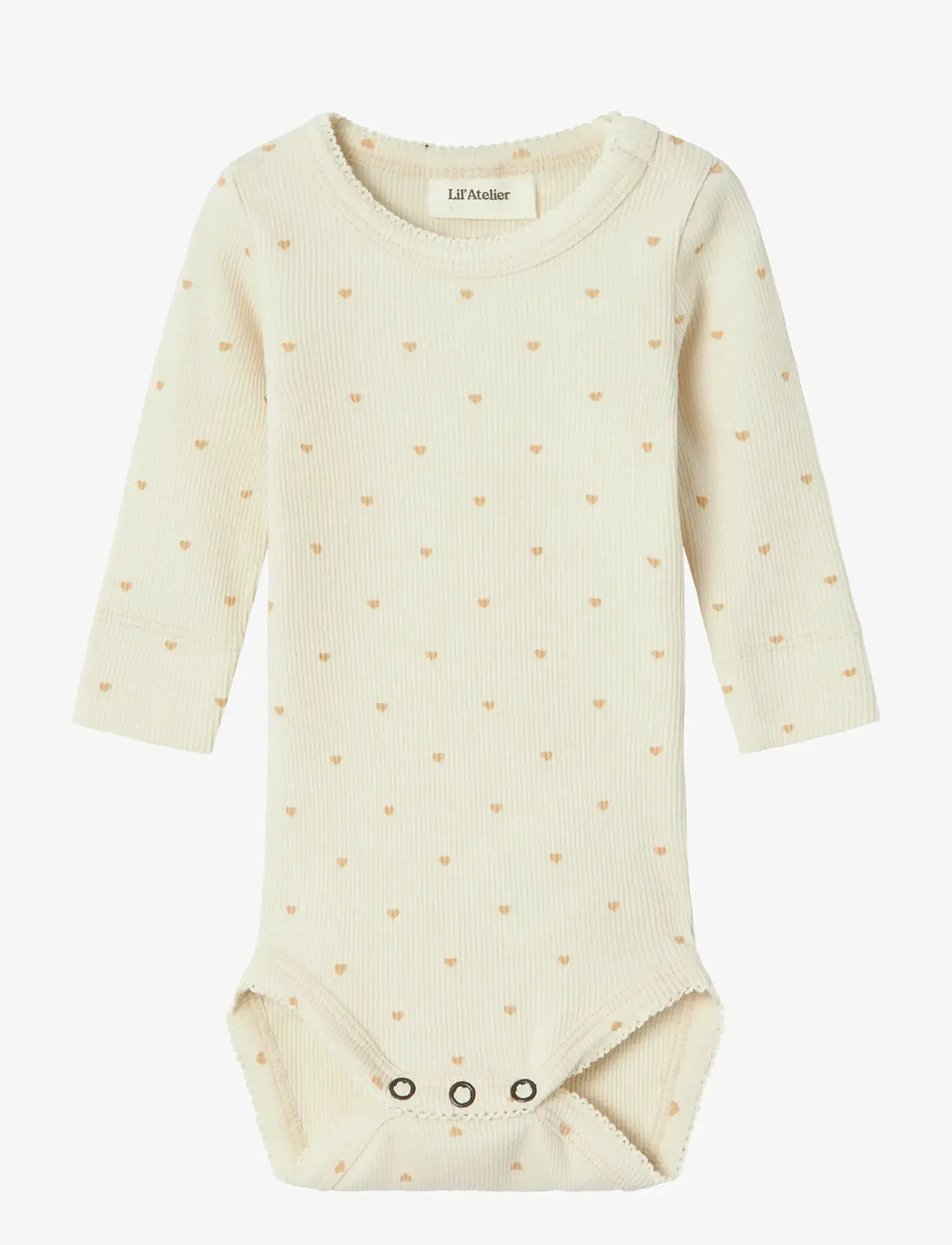 Lil'Atelier - NBFGAGO LS SLIM BODY LIL NOOS - långärmade bodies - turtledove - 1