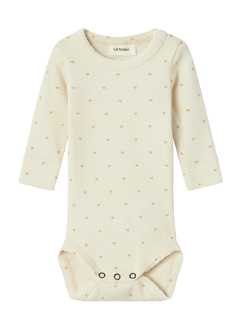 Lil'Atelier - NBFGAGO LS SLIM BODY LIL NOOS - pikkade varrukatega bodid - turtledove - 1