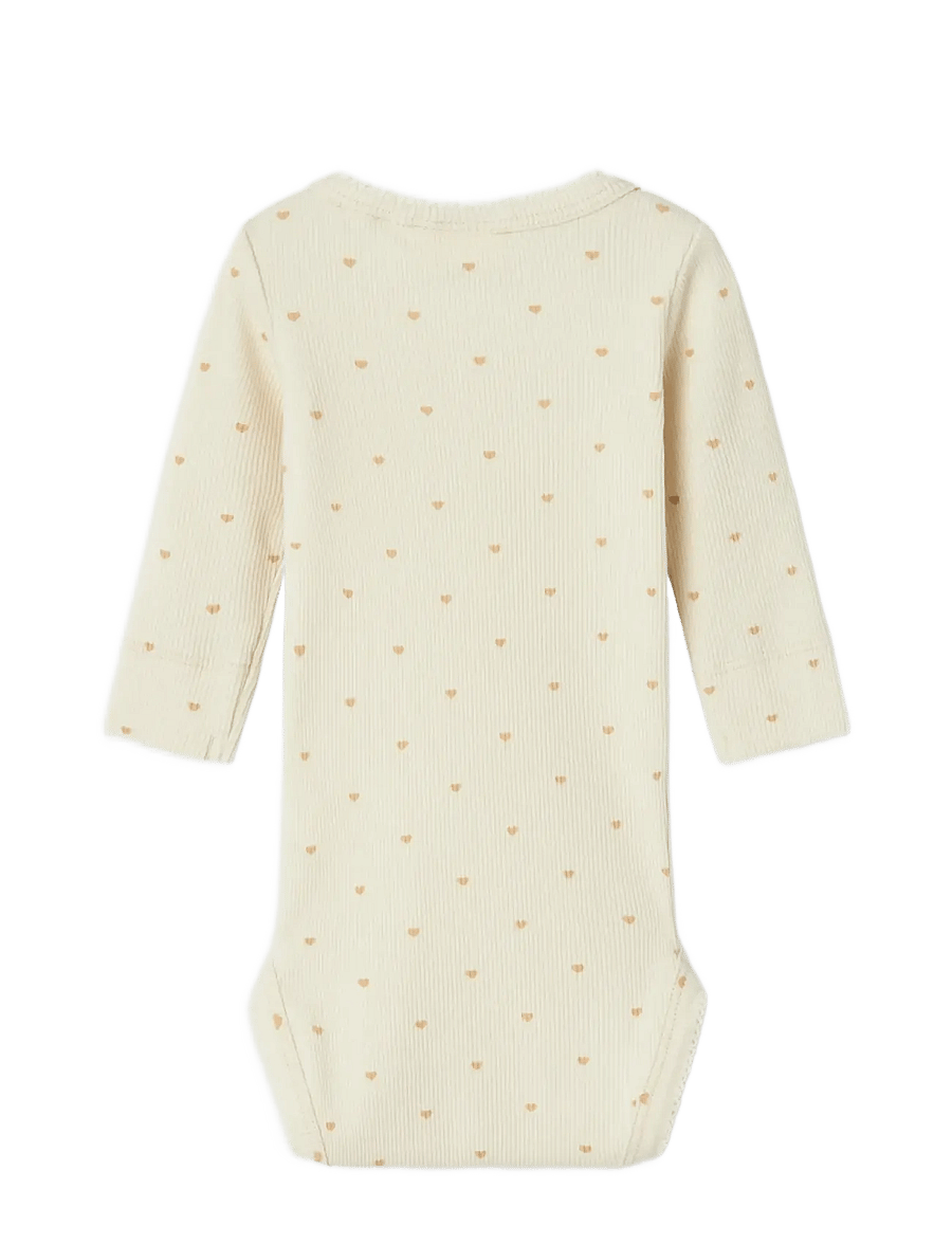 Lil'Atelier - NBFGAGO LS SLIM BODY LIL NOOS - pikkade varrukatega bodid - turtledove - 2