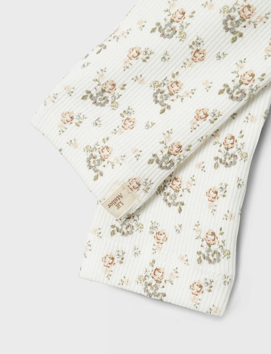 Lil'Atelier - NBFGAGO SLIM LEGGING LIL NOOS - legingi - coconut milk - 3