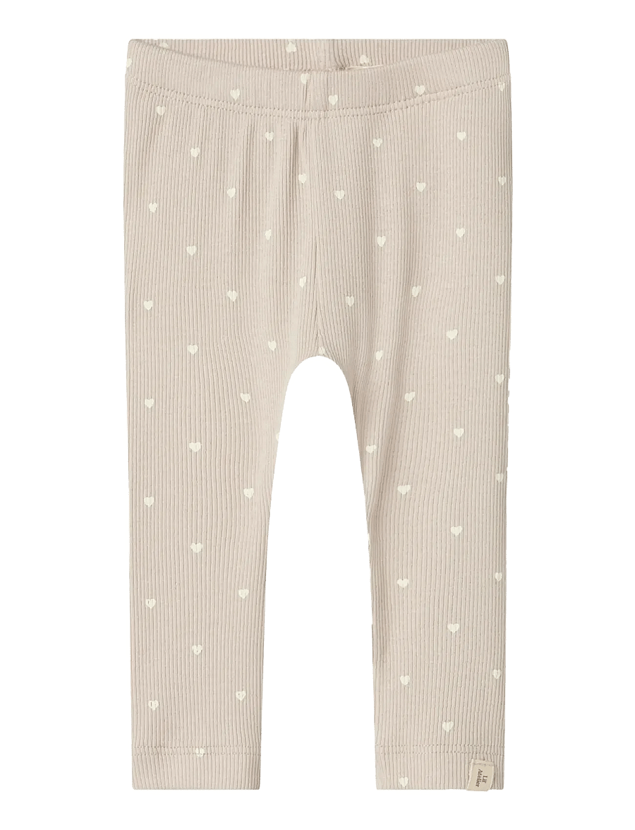 Lil'Atelier - NBFGAGO SLIM LEGGING LIL NOOS - leginsy - gray morn - 0