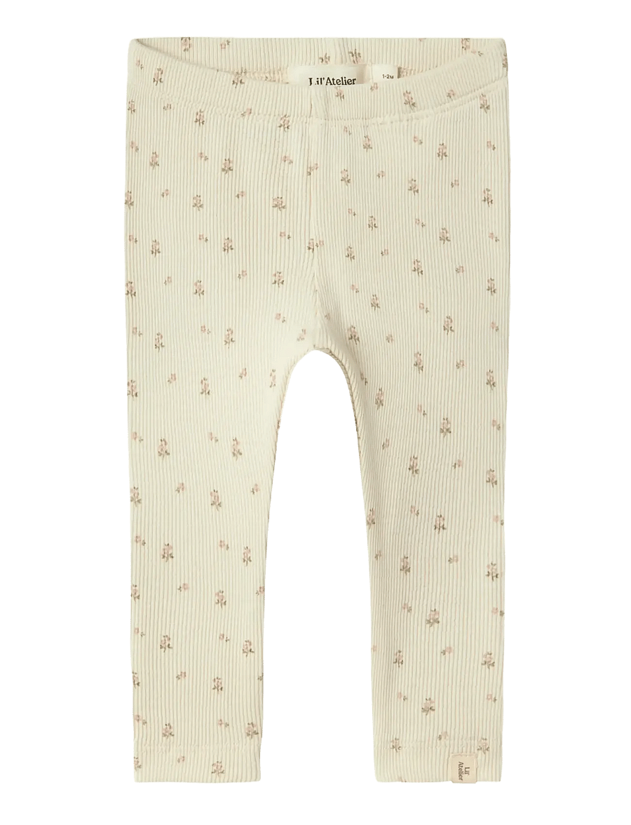 Lil'Atelier - NBFGAGO SLIM LEGGING LIL NOOS - leginsy - turtledove - 0