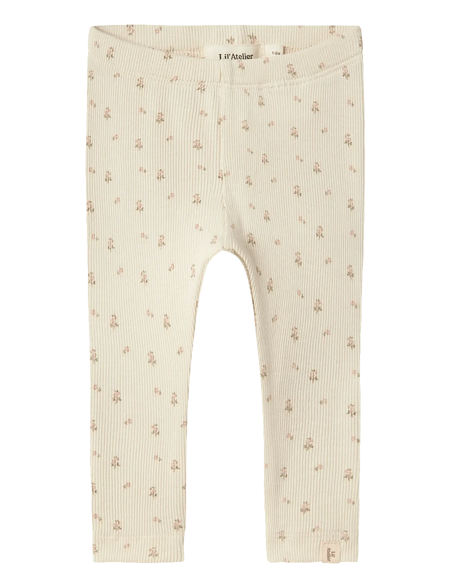 Lil'Atelier - NBFGAGO SLIM LEGGING LIL NOOS - leggings - turtledove - 0