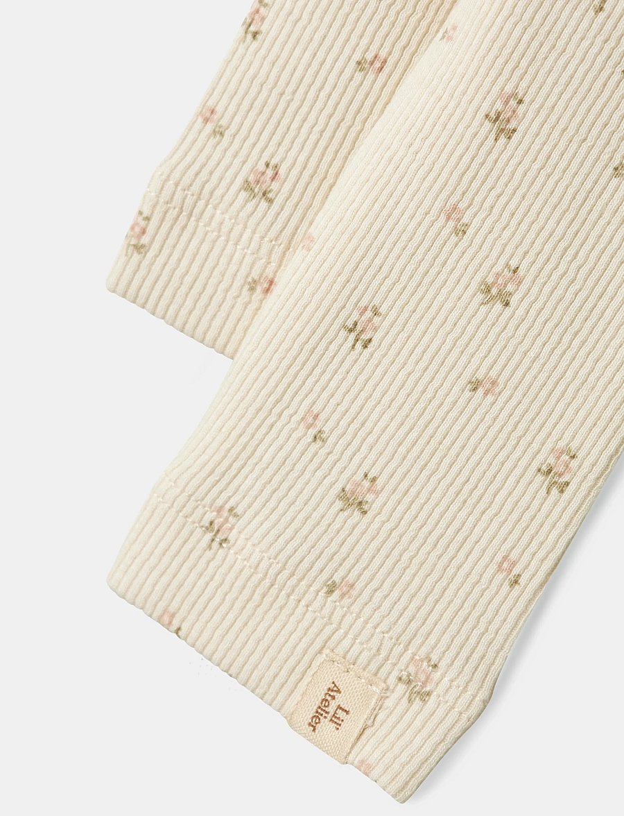 Lil'Atelier - NBFGAGO SLIM LEGGING LIL NOOS - leggings - turtledove - 5