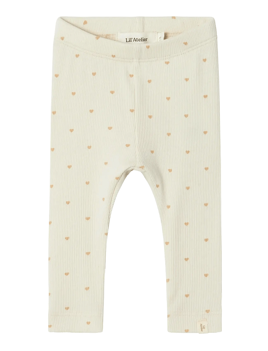 Lil'Atelier - NBFGAGO SLIM LEGGING LIL NOOS - leggings - turtledove - 1