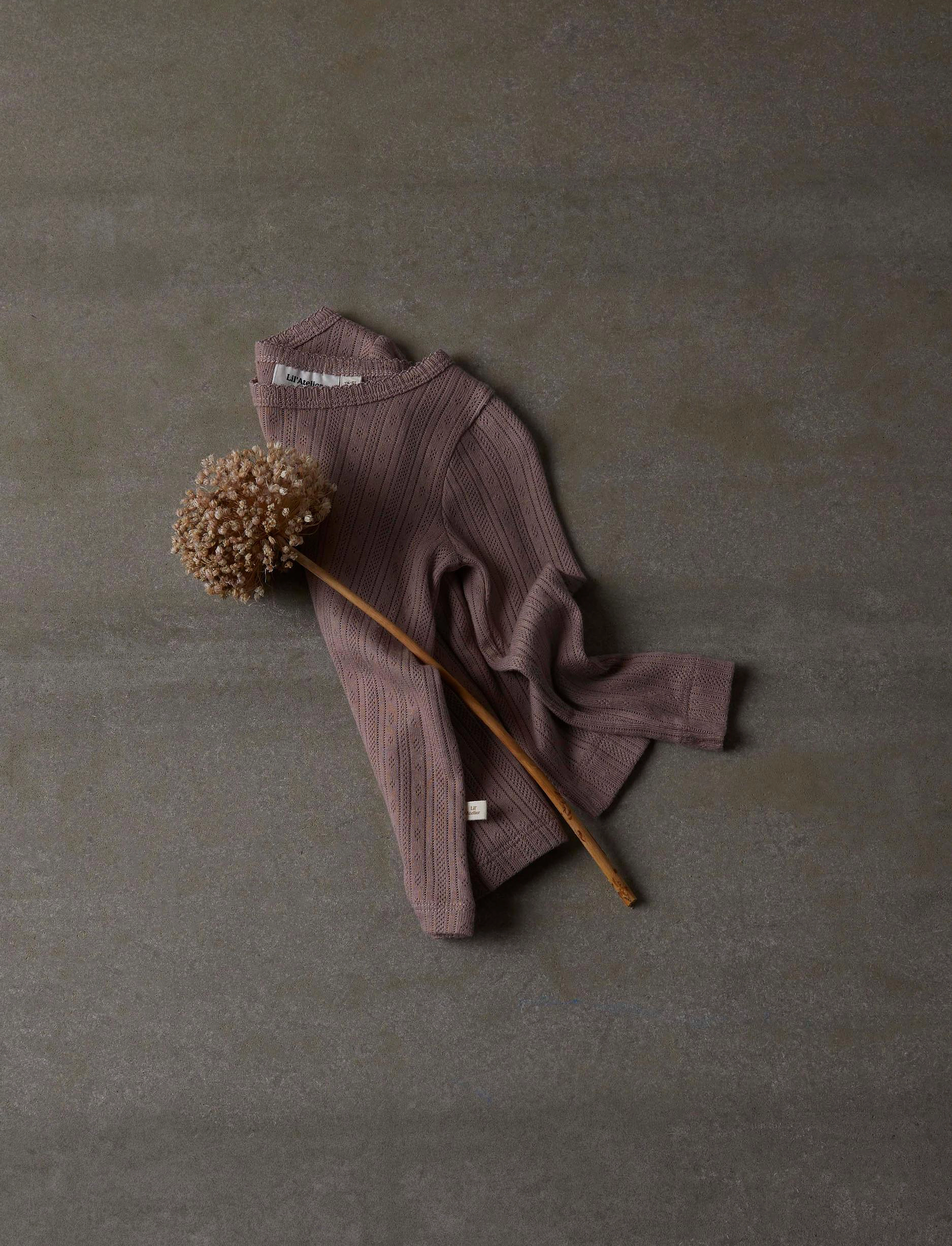 Lil'Atelier - NMFRACHEL LS SLIM TOP HEA NOV LIL - antler - 2