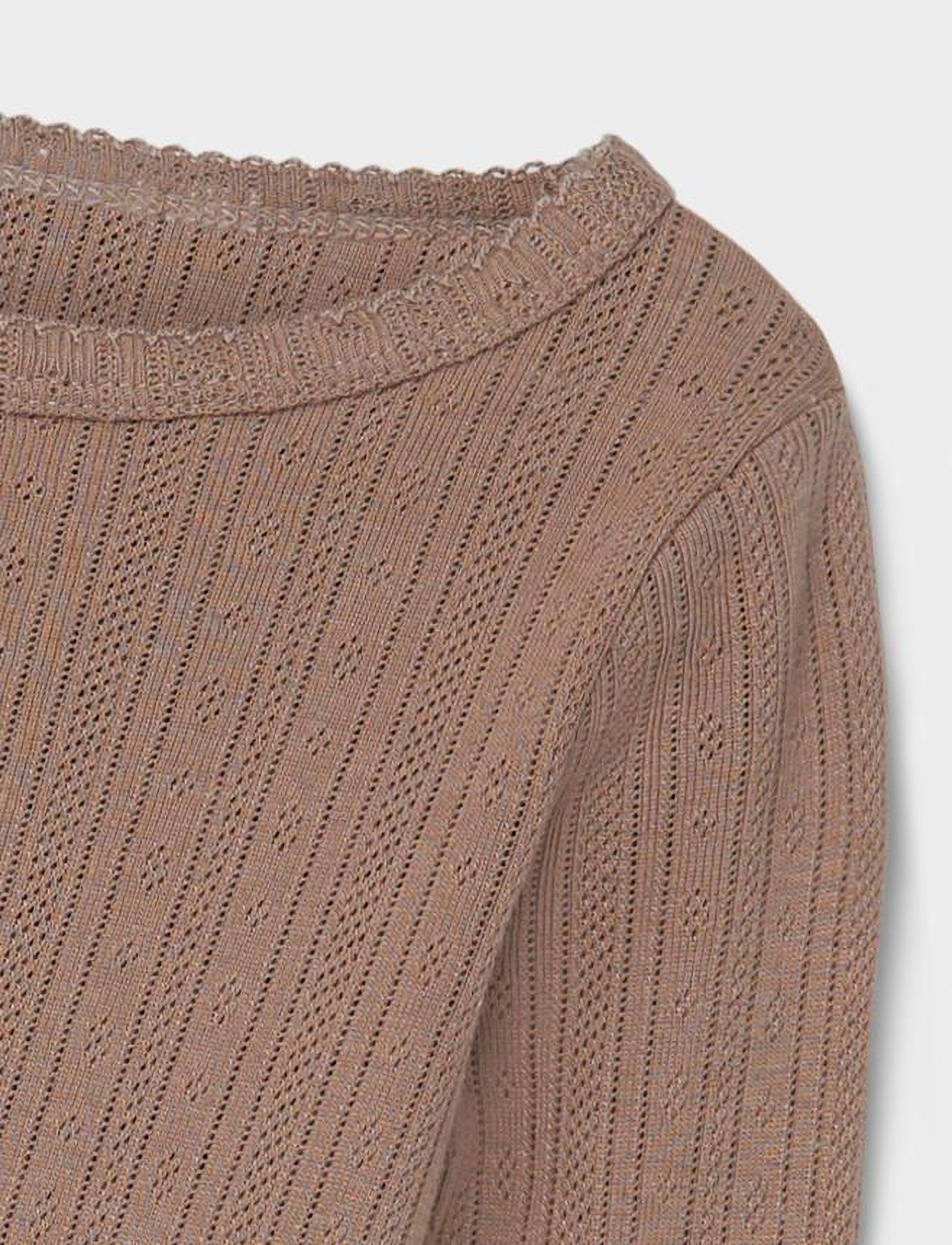 Lil'Atelier - NMFRACHEL LS SLIM TOP HEA NOV LIL - antler - 3